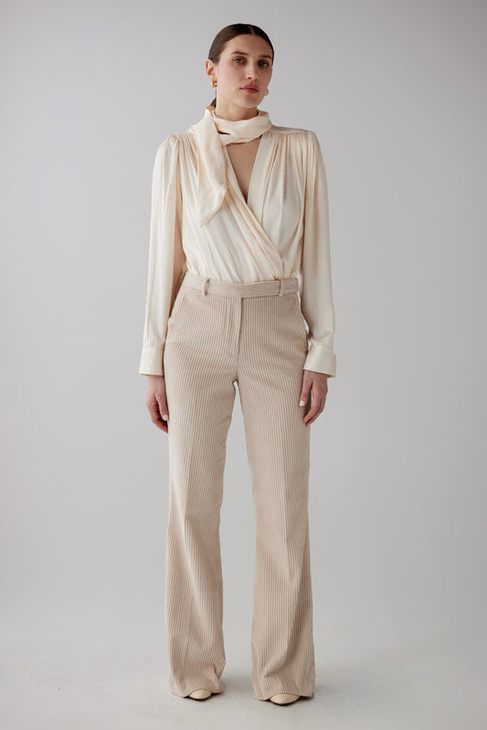 Sandy Trousers in Corduroy Pants CHRISTINE ALCALAY Cream 00