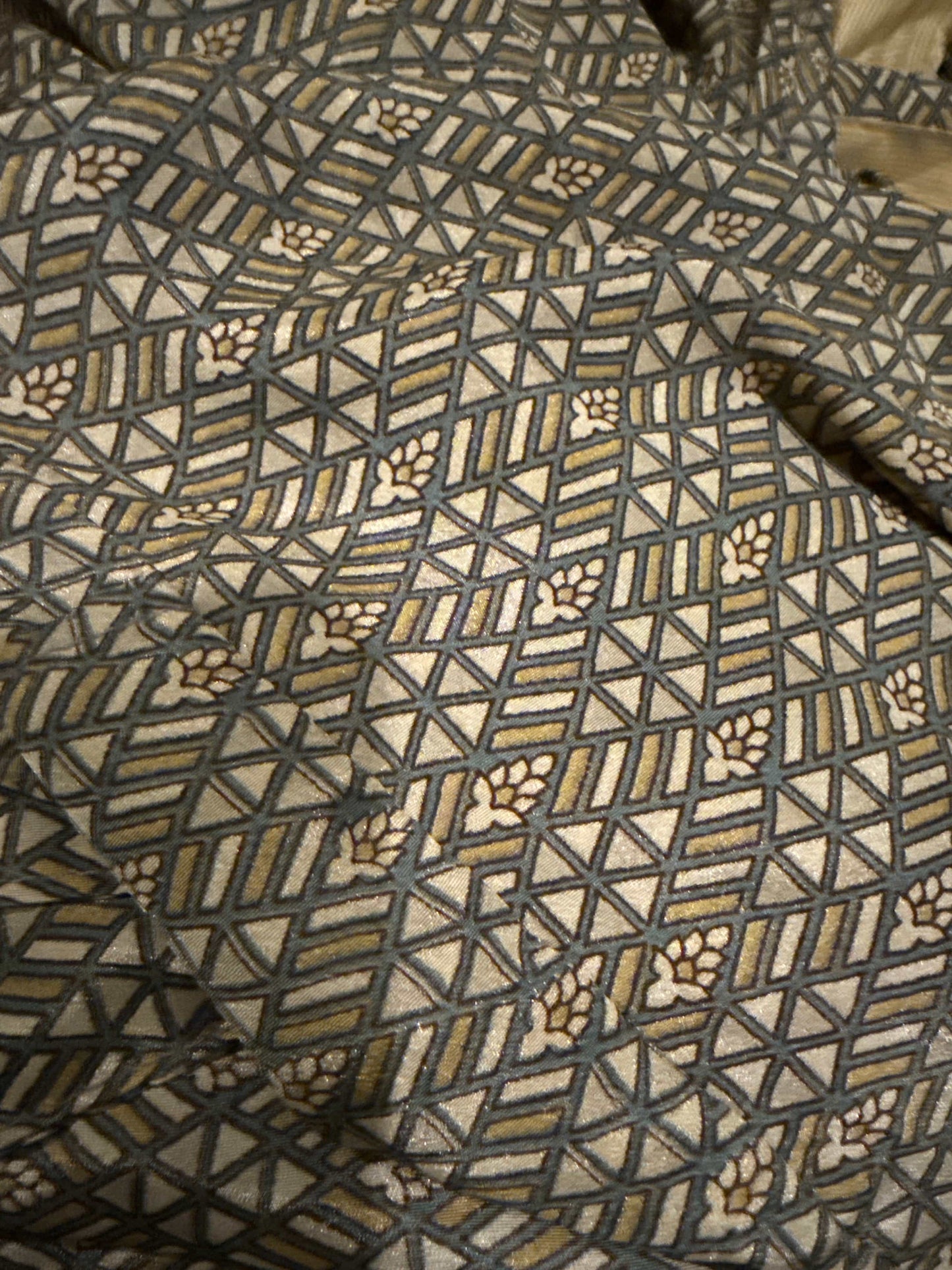 Vintage Silk Kimonos Robes CHRISTINE ALCALAY Acorn Tile (Olive)