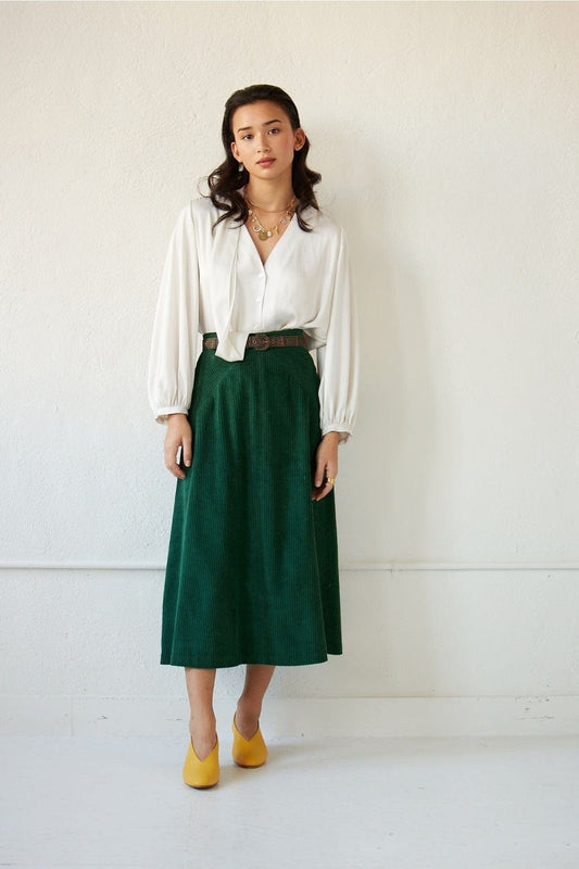 SAMPLE FW23 - Margot Skirt in Corduroy Samples CHRISTINE ALCALAY   