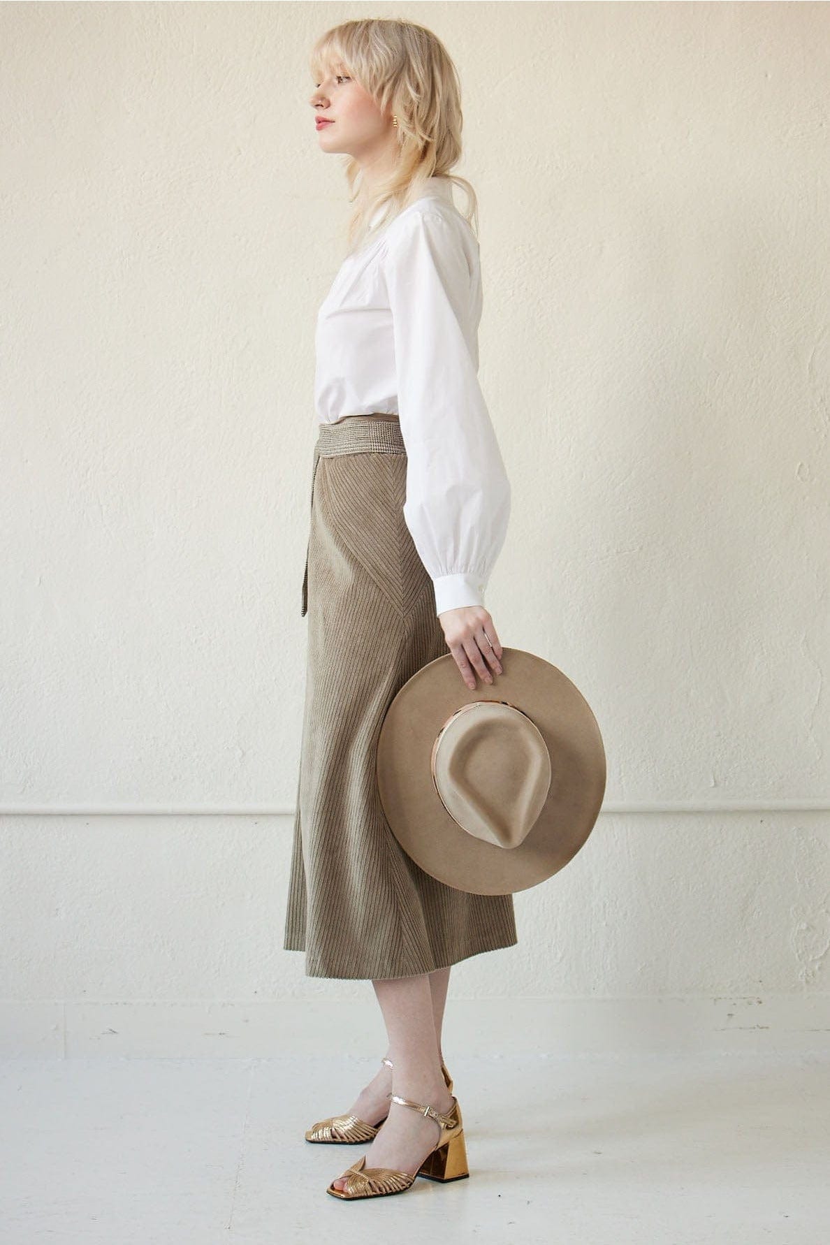 SAMPLE FW23 - Margot Skirt in Corduroy Samples CHRISTINE ALCALAY   