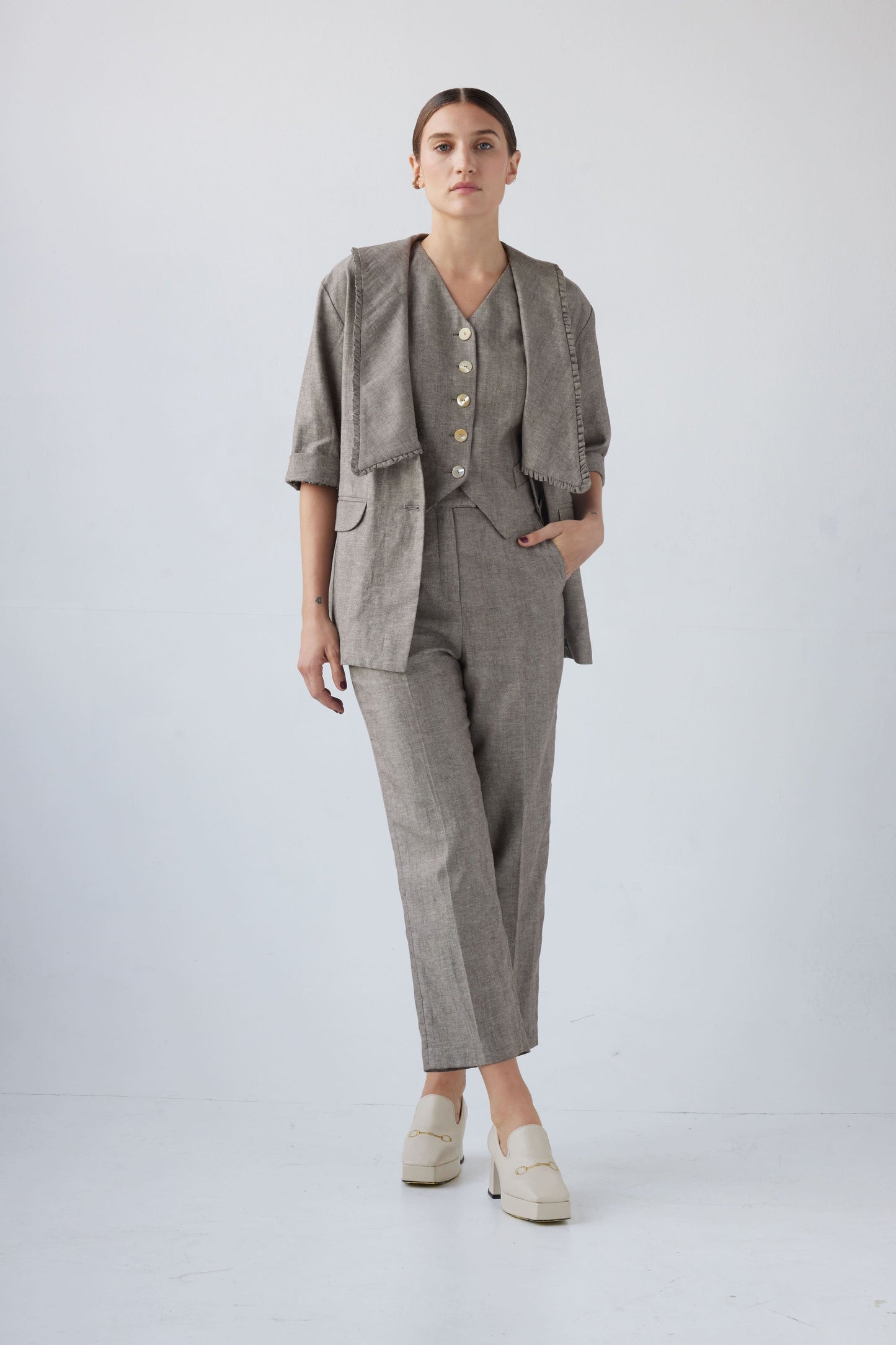 SAMPLE SS24 - Sandra Jacket in Soft Suiting Samples CHRISTINE ALCALAY   