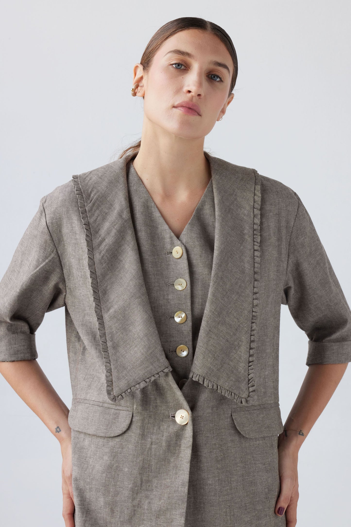 SAMPLE SS24 - Sandra Jacket in Soft Suiting Samples CHRISTINE ALCALAY   