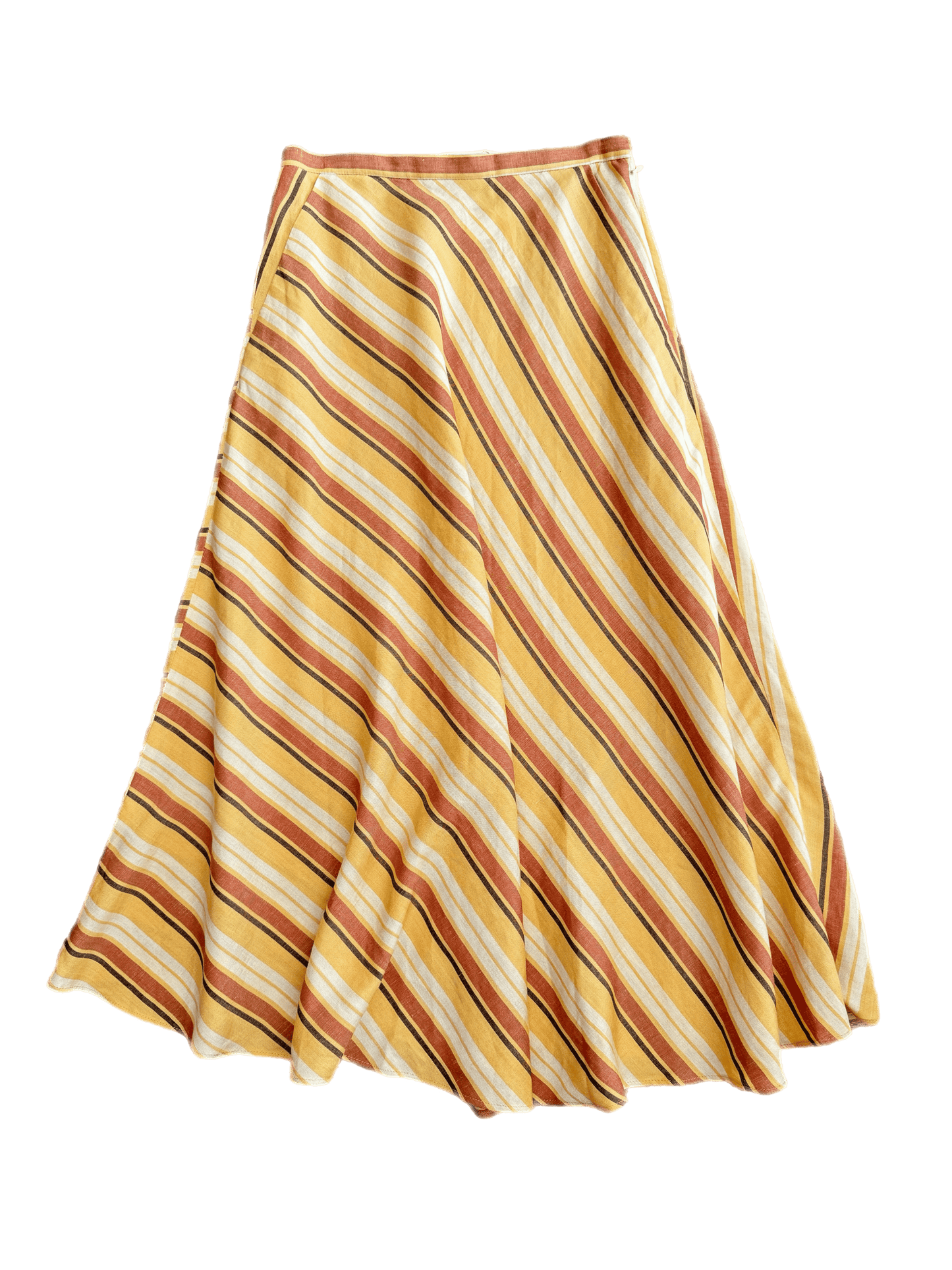 Christine Skirt in Linen Stripe Skirts CHRISTINE ALCALAY   
