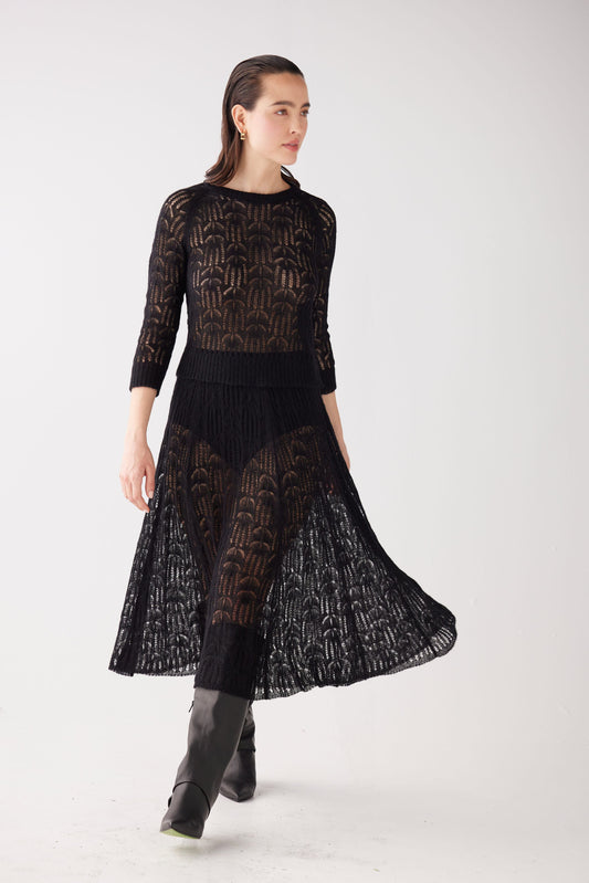 Erin Lace Knit Skirt Skirts CHRISTINE ALCALAY