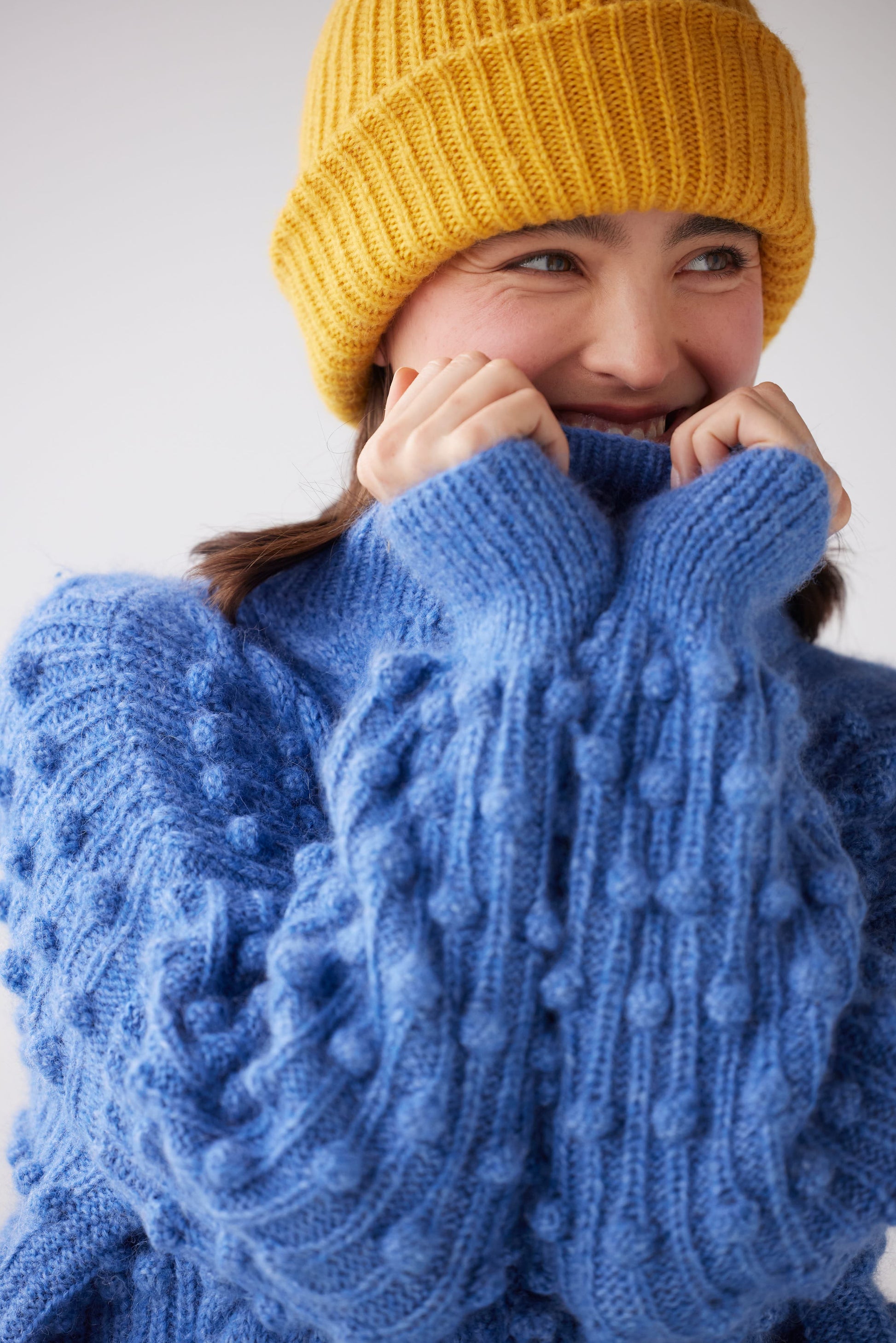 SAMPLE FW25 - Bobbie Popcorn Sweater in Alpaca Wool Samples CHRISTINE ALCALAY