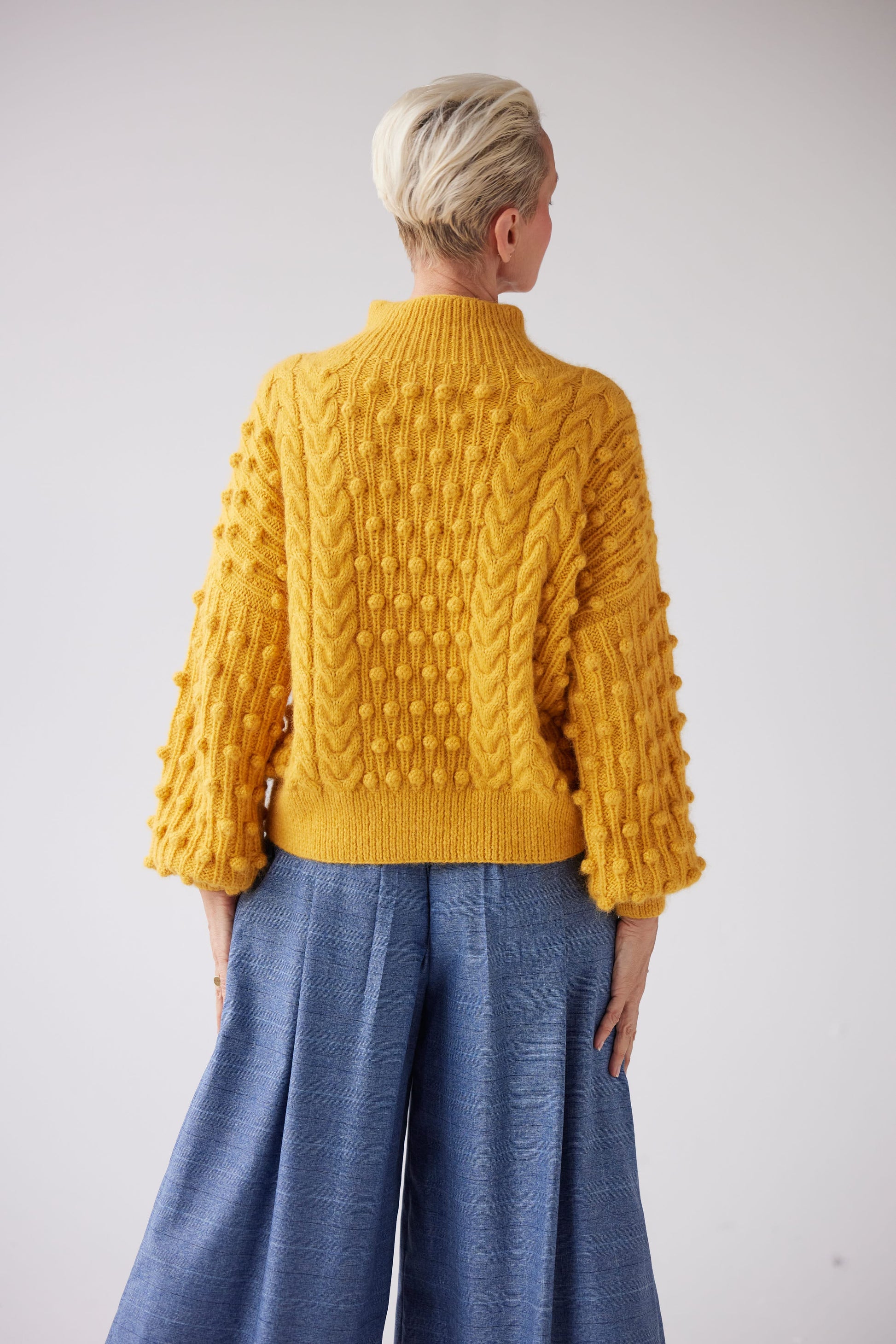 SAMPLE FW25 - Bobbie Popcorn Sweater in Alpaca Wool Samples CHRISTINE ALCALAY