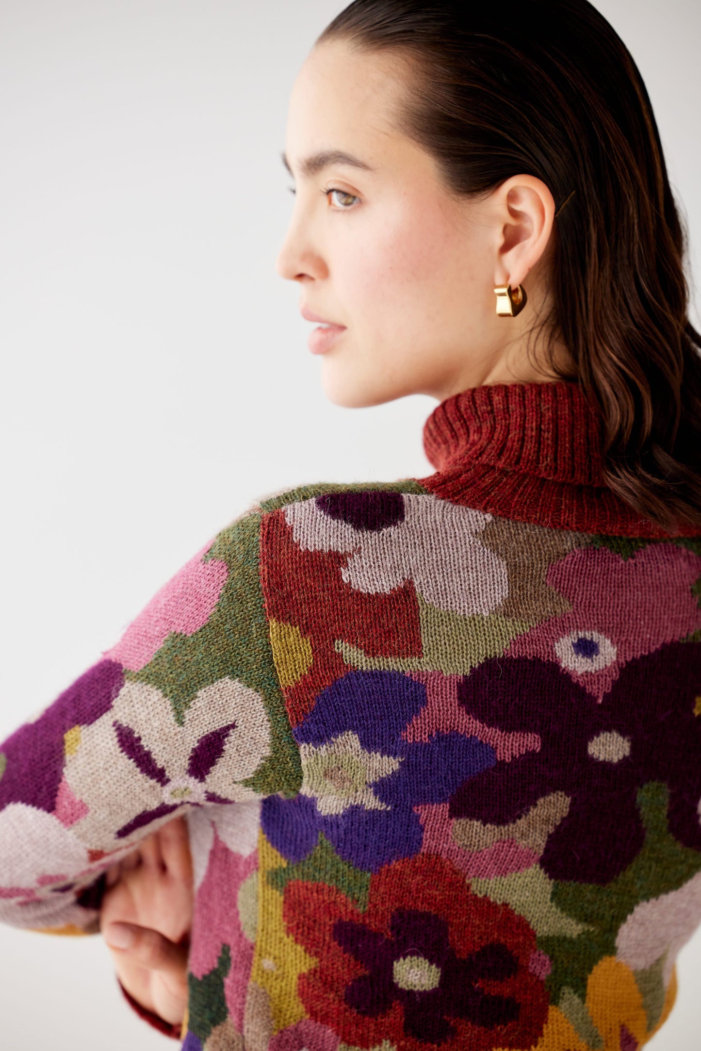 Polly Floral Intarsia Sweater Sweaters CHRISTINE ALCALAY