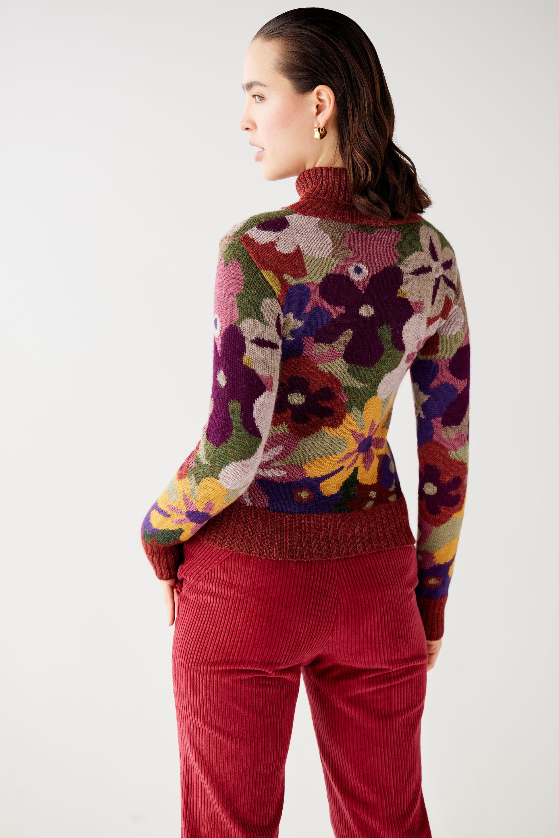 Polly Floral Intarsia Sweater Sweaters CHRISTINE ALCALAY