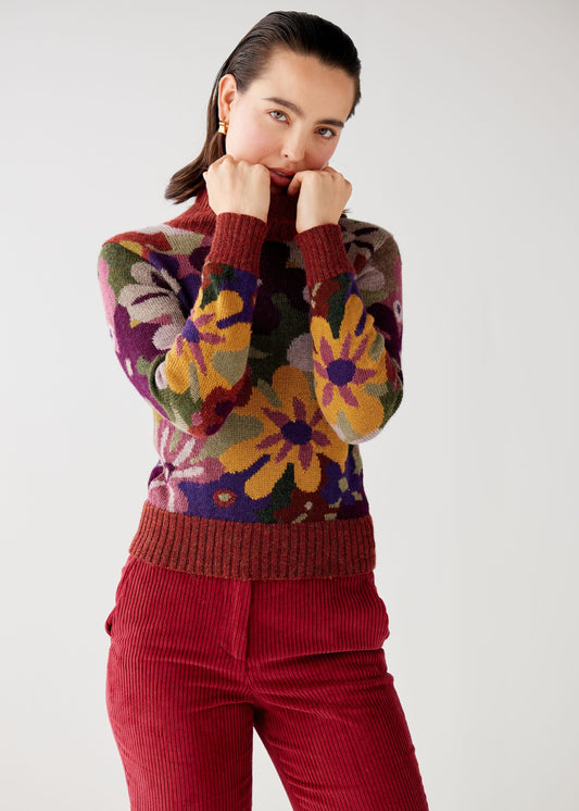 Polly Floral Intarsia Sweater Sweaters CHRISTINE ALCALAY