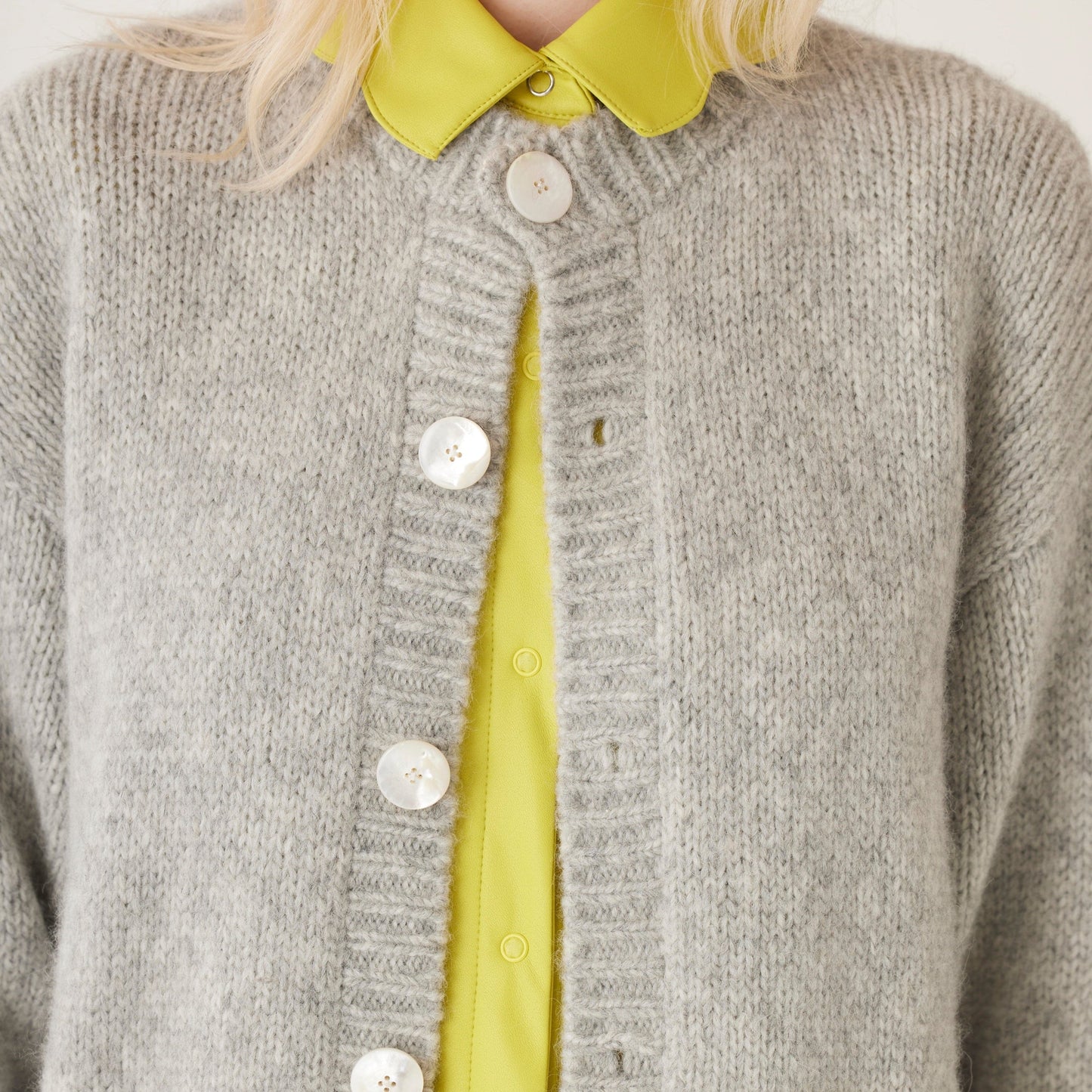 SAMPLE FW25 - Petra Cardigan in Alpaca Blend Samples CHRISTINE ALCALAY