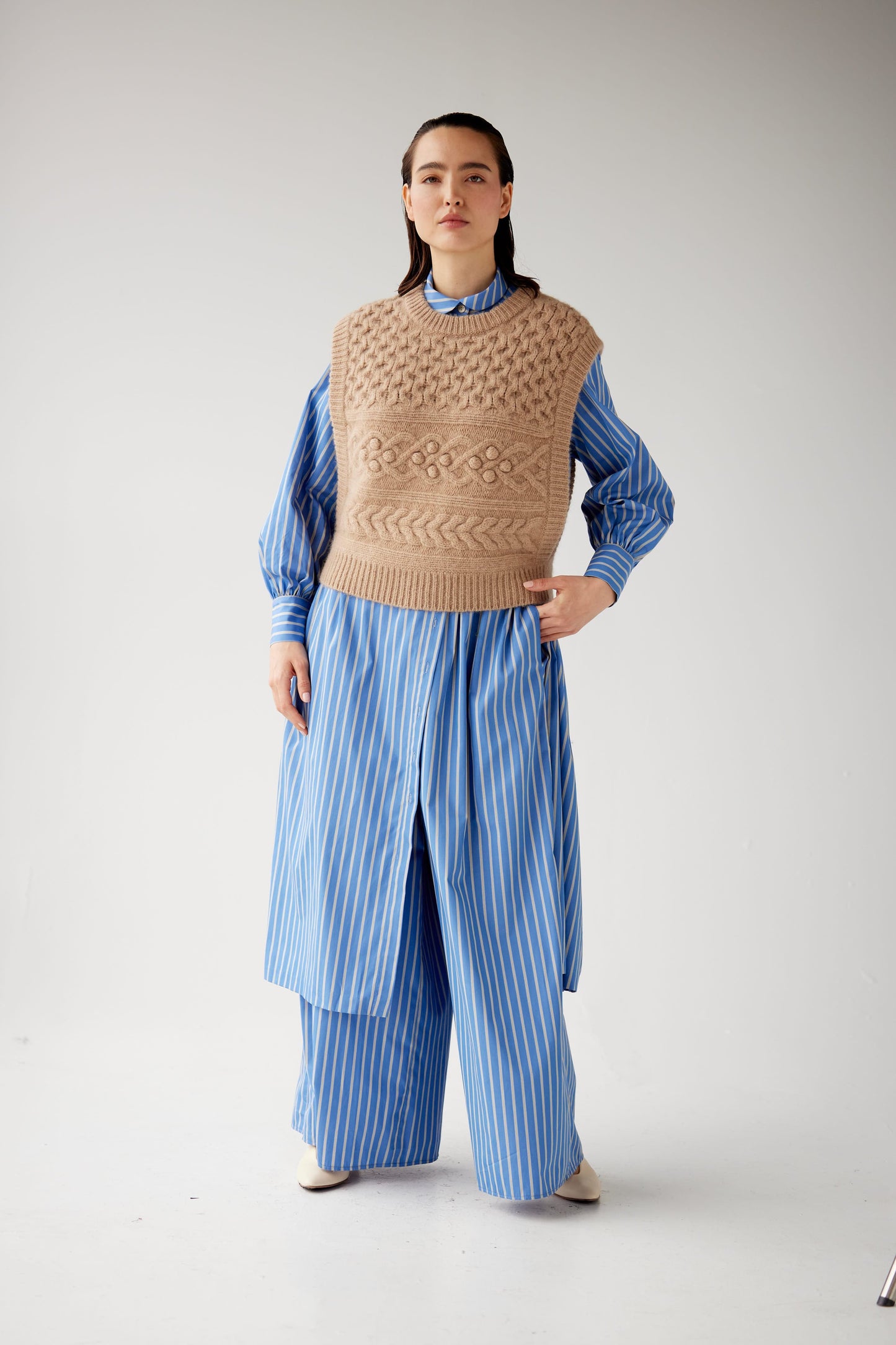 Mona Popcorn Sweater Vest Sweaters CHRISTINE ALCALAY