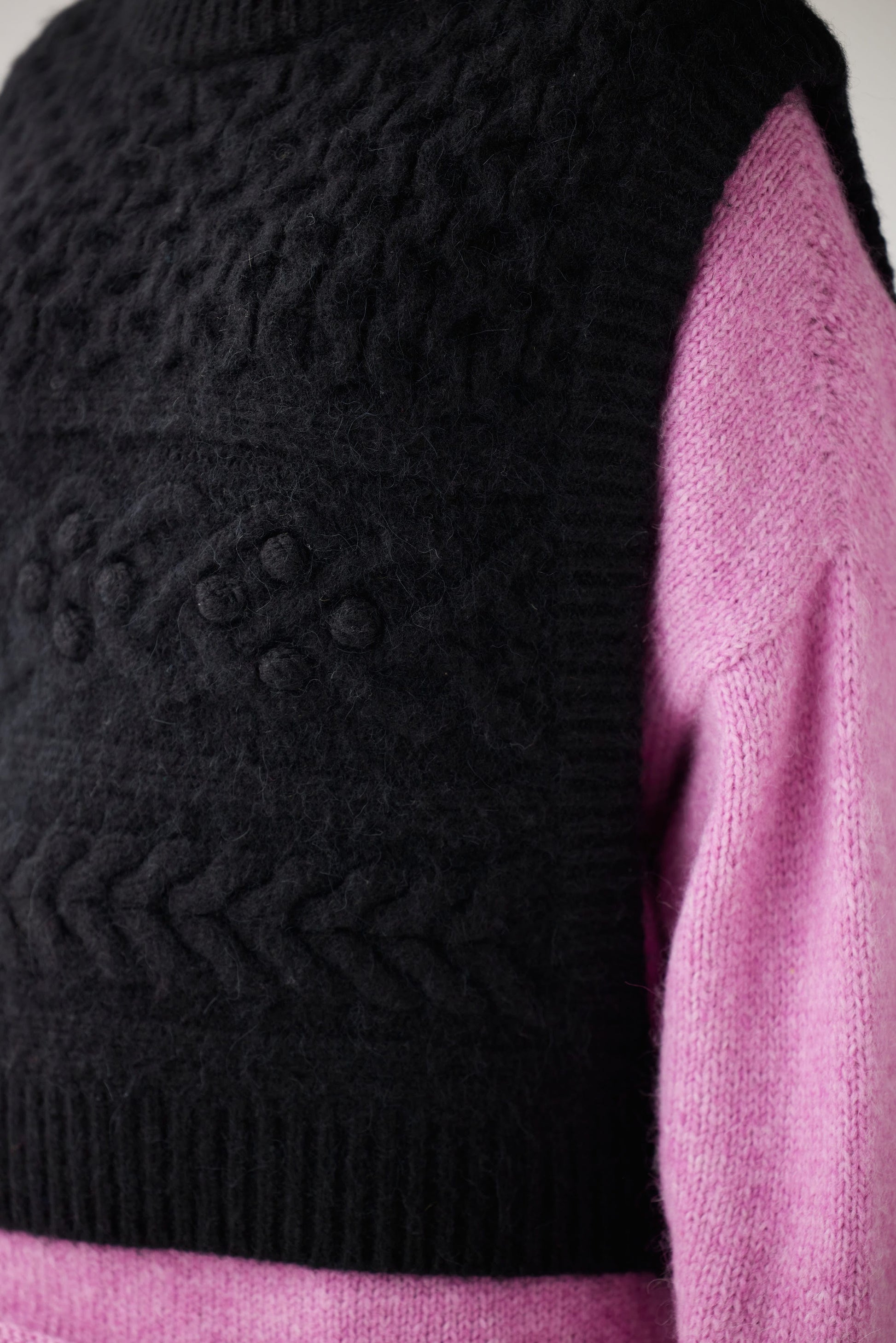 Mona Popcorn Sweater Vest Sweaters CHRISTINE ALCALAY