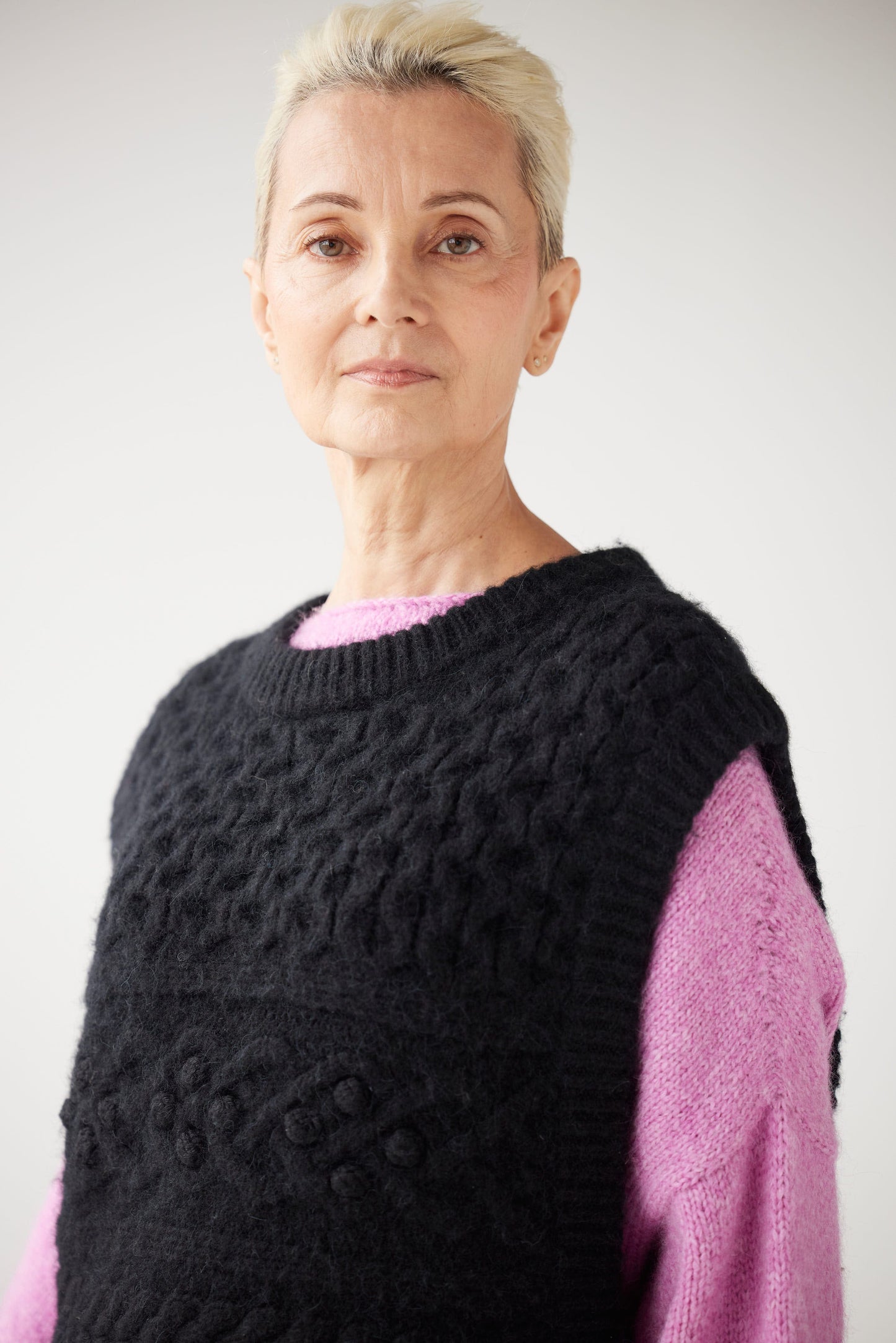 Mona Popcorn Sweater Vest Sweaters CHRISTINE ALCALAY