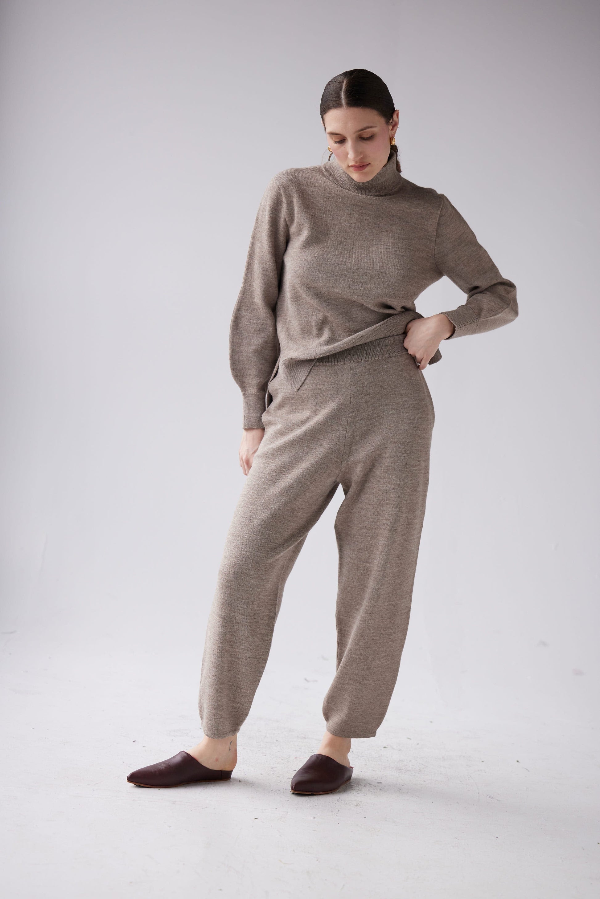 Storyteller Lounge Set (Top & Pants) Sweaters CHRISTINE ALCALAY Oatmeal XS/S