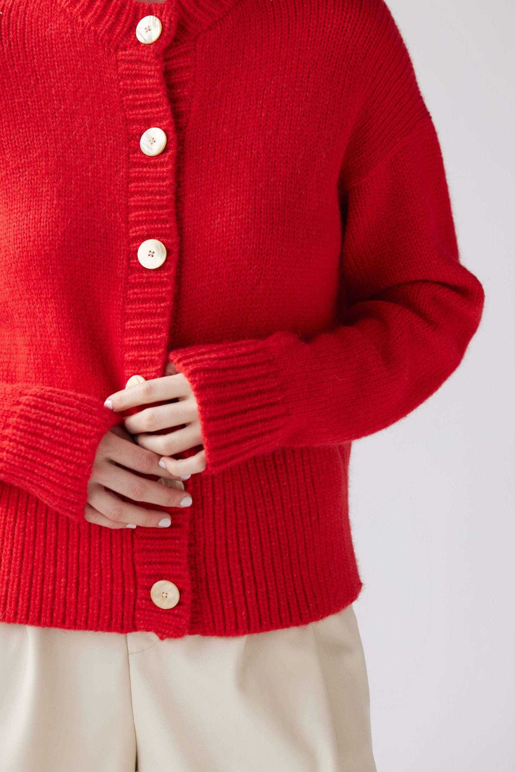 Petra Cardigan in Alpaca Blend Sweaters CHRISTINE ALCALAY