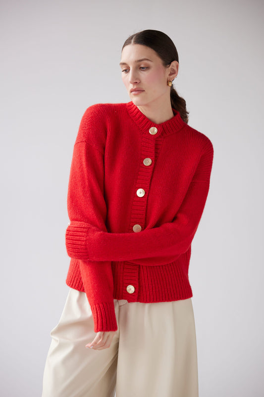 Petra Cardigan in Alpaca Blend Sweaters CHRISTINE ALCALAY