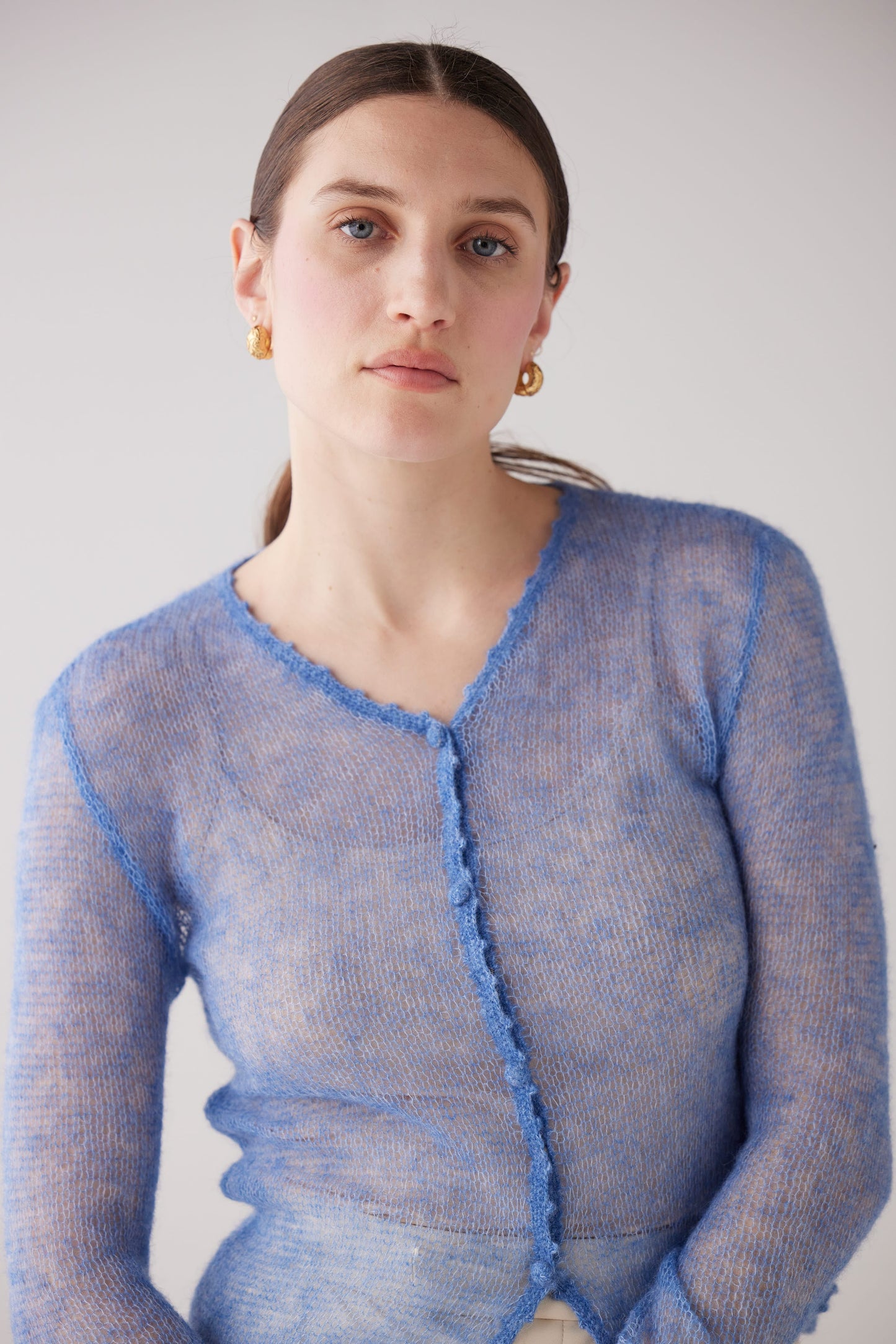 Luz Open Knit Cardigan Sweaters CHRISTINE ALCALAY Sky XS/S