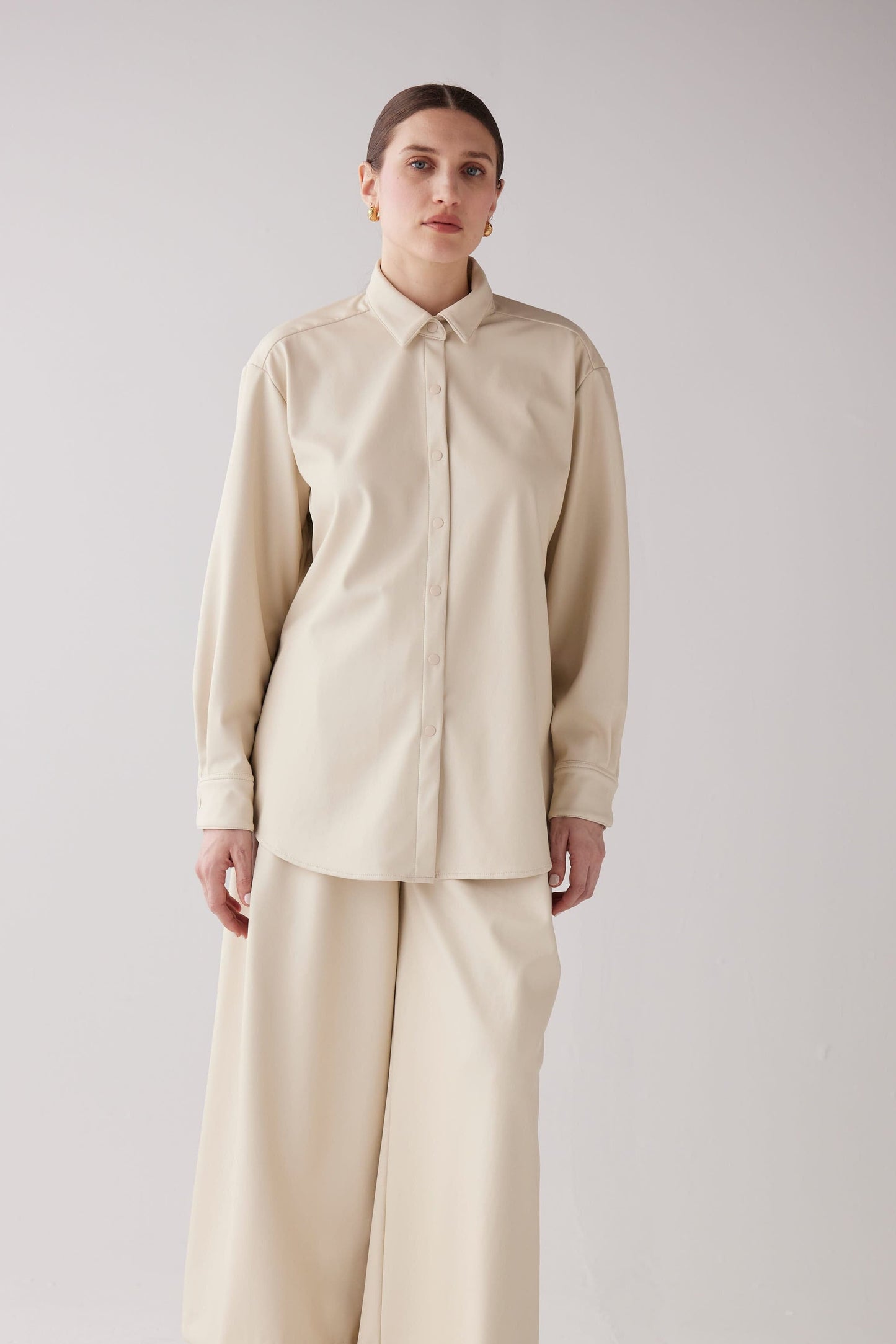 Jose Shirt in Pleatherette Tops CHRISTINE ALCALAY