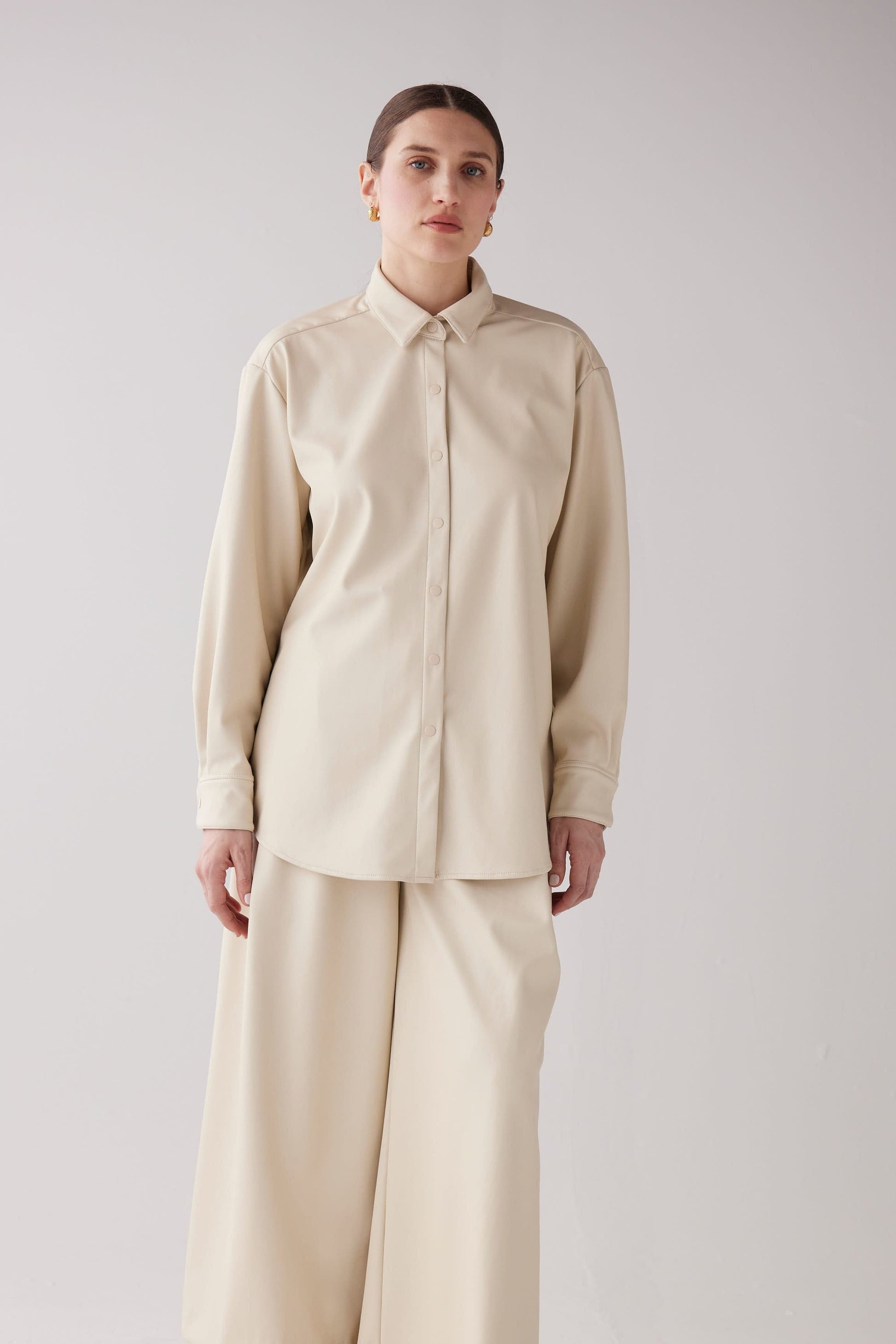 Jose Shirt in Pleatherette Tops CHRISTINE ALCALAY