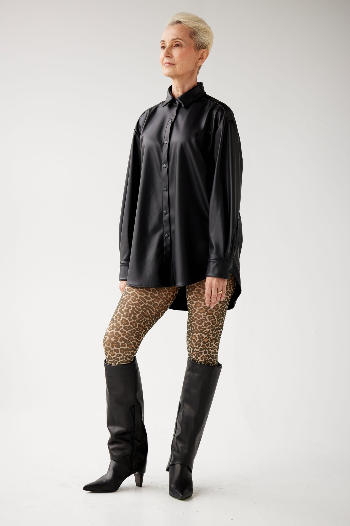 Jose Shirt in Pleatherette Tops CHRISTINE ALCALAY