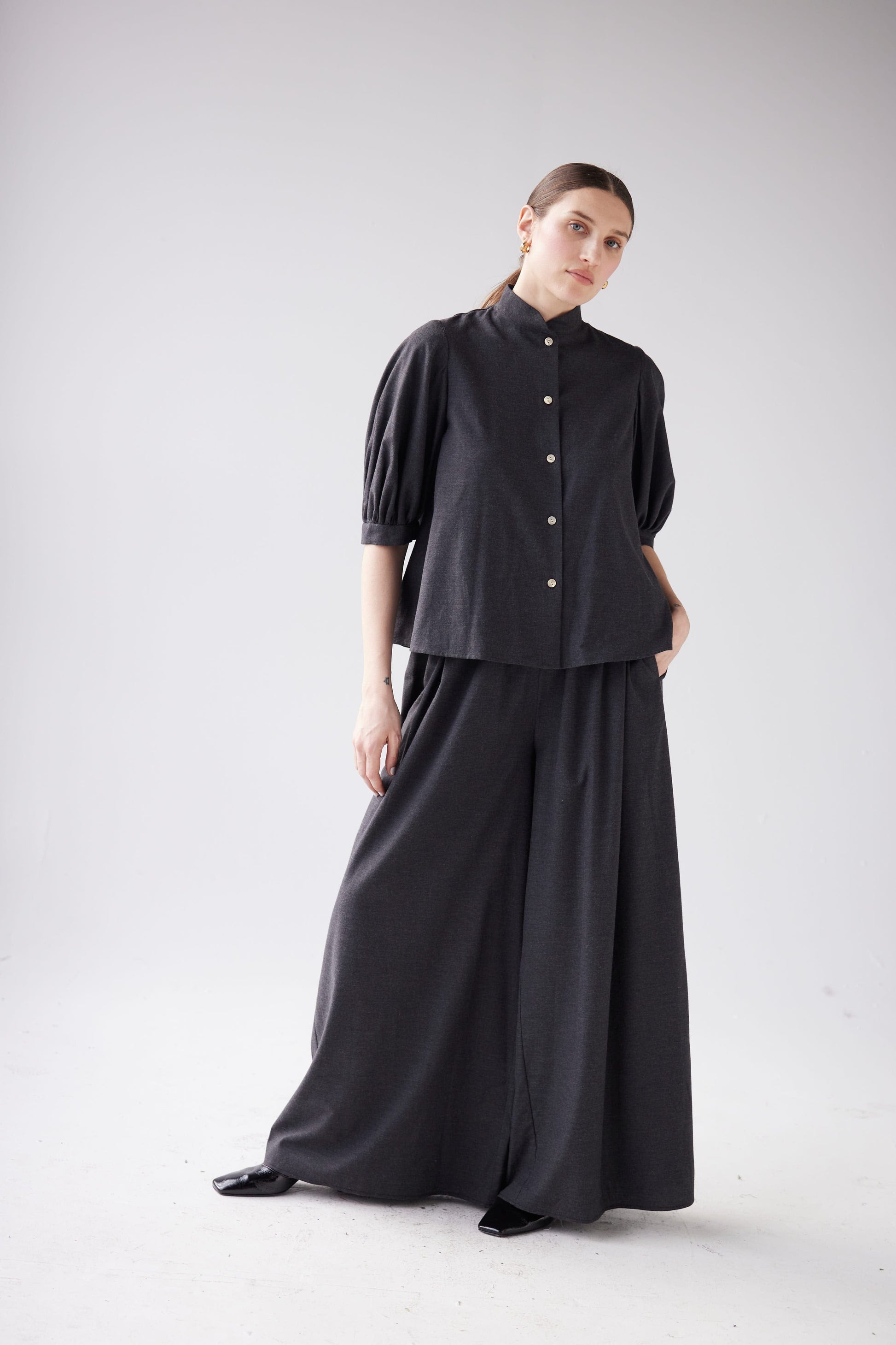 Livia Blouse in Japanese Cotton Flannel Tops CHRISTINE ALCALAY