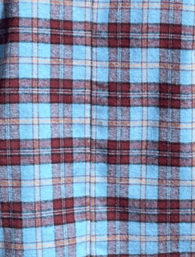 Livia Blouse in Seaside Plaid Cotton Flannel Tops CHRISTINE ALCALAY