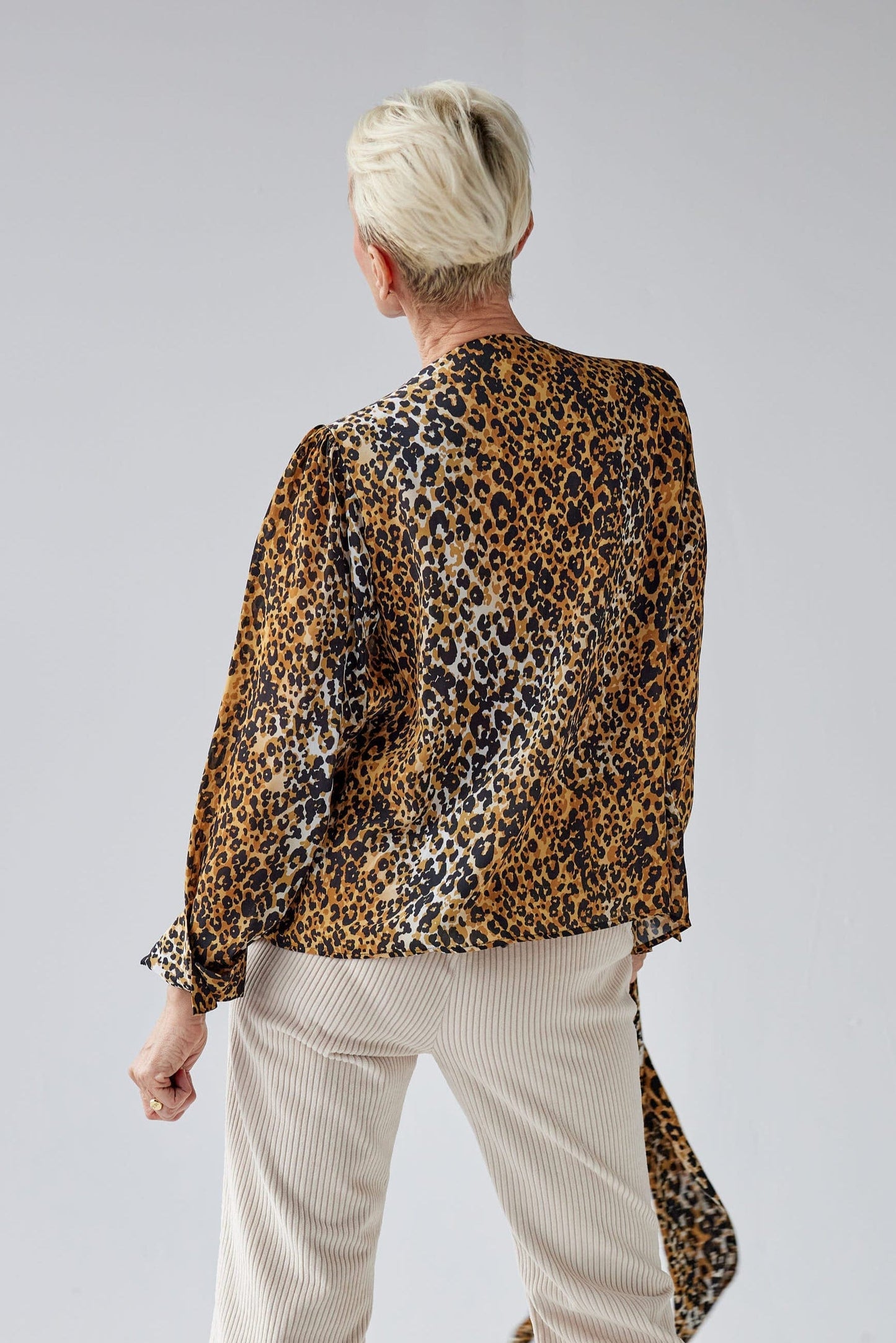 Racquelle Blouse in Leopard Print Tops CHRISTINE ALCALAY