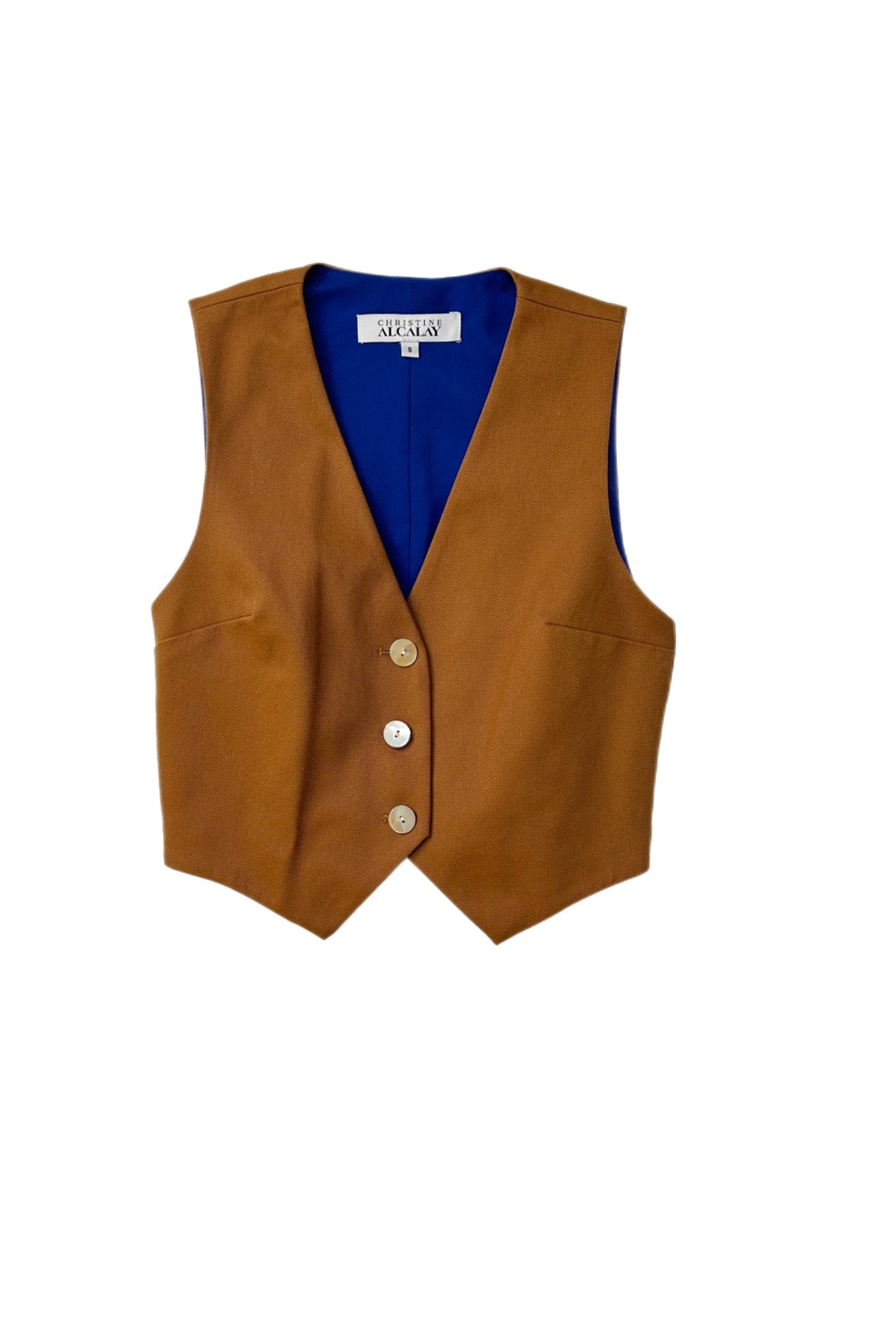 Diane Vest in Cotton Twill Vests CHRISTINE ALCALAY   