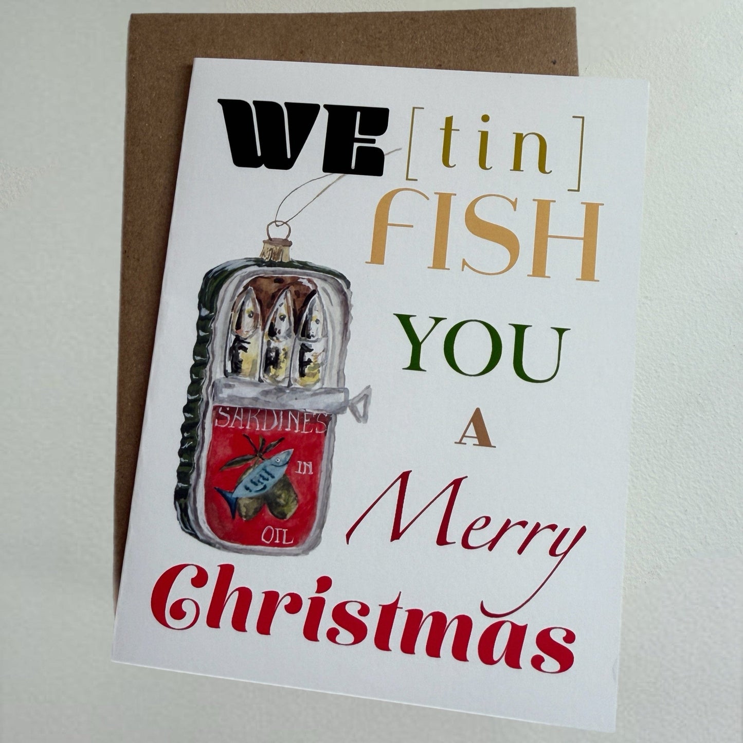 Holiday Cards by C. Yao Greeting Card Christine Yao Tinned Fish Christmas