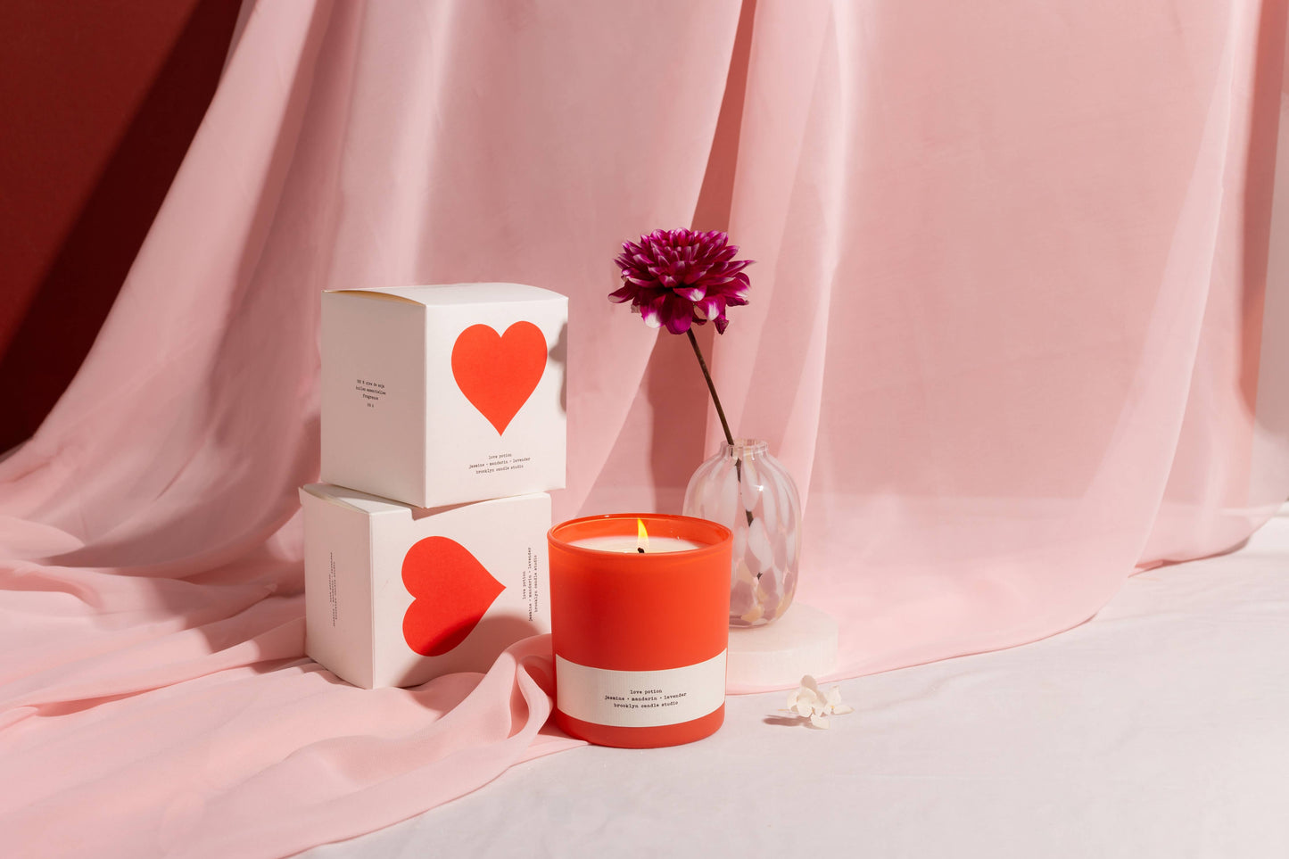 Love Potion Limited Edition Red Glass Candle Candles Brooklyn Candle Studio