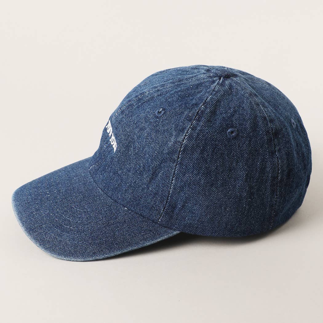 New York Denim Cap Hats Fashion City