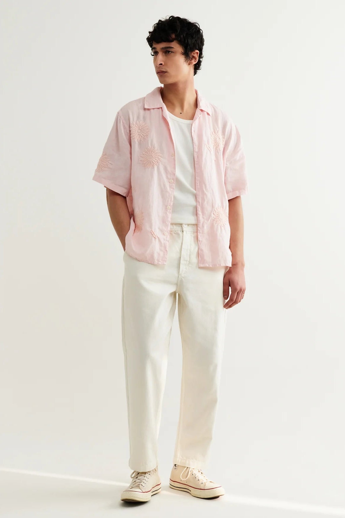 Didcot S/S Shirt Chunky Flower Shirts Wax London