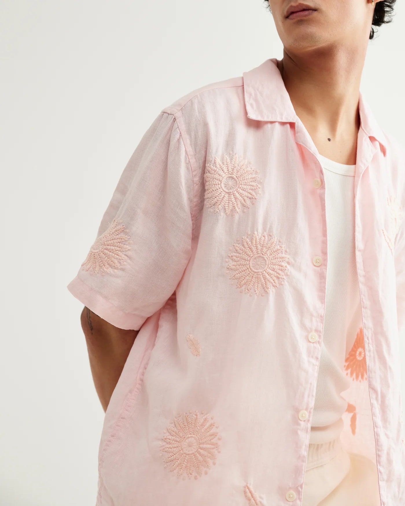 Didcot S/S Shirt Chunky Flower Shirts Wax London