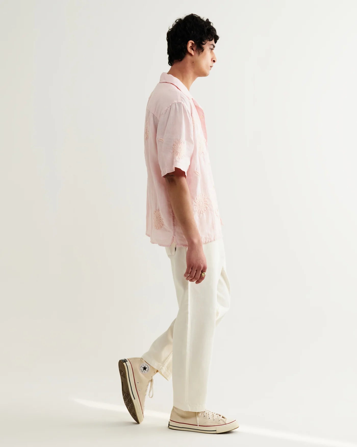 Didcot S/S Shirt Chunky Flower Shirts Wax London