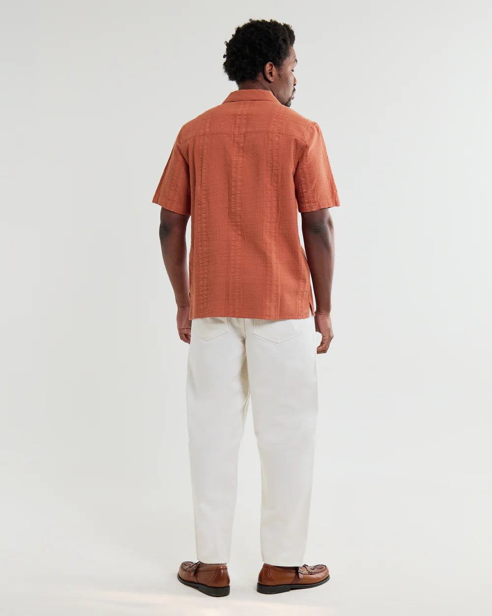 Didcot S/S Shirt Double Weave Tops Wax London