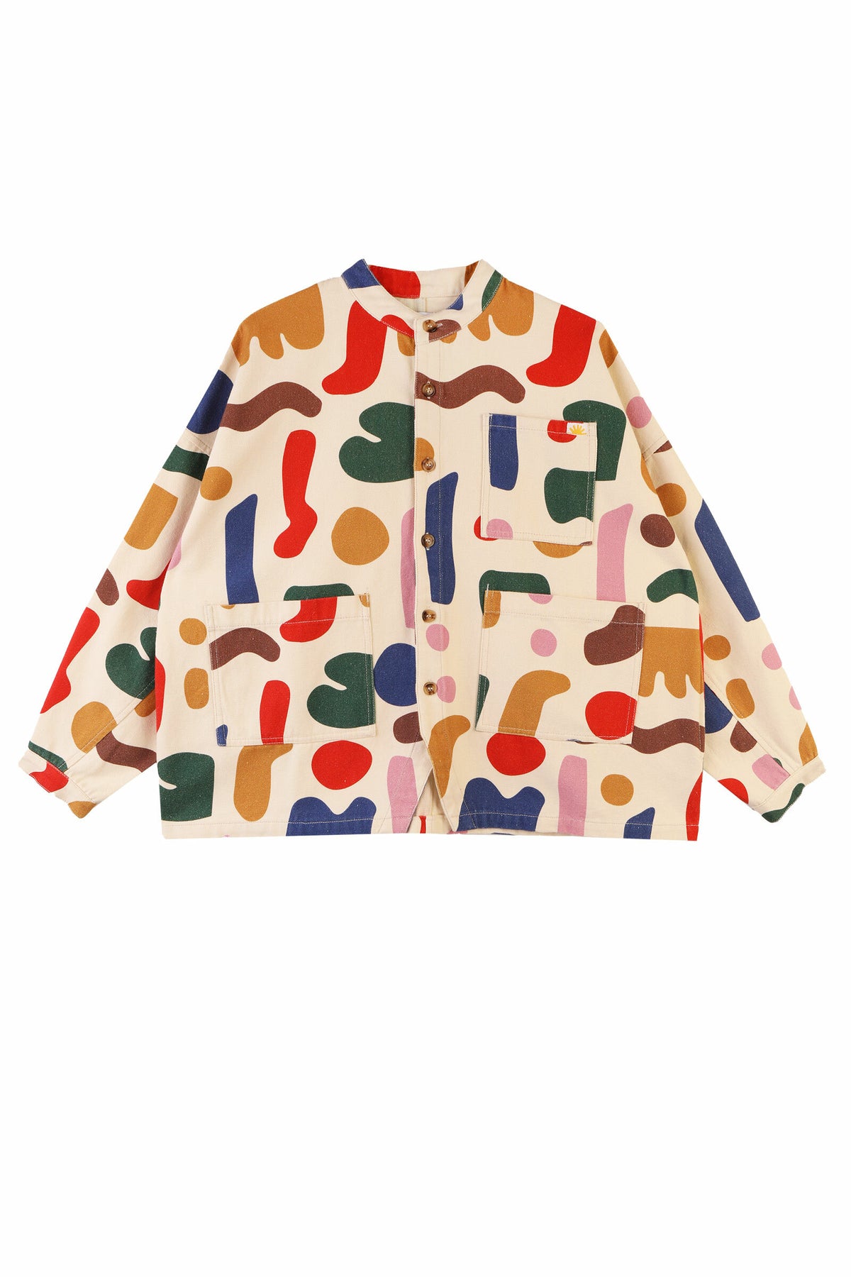 Oversized Chore Coat Printed L.F.Markey Palette Print XS