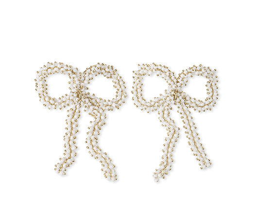 Pearl Bow Earrings