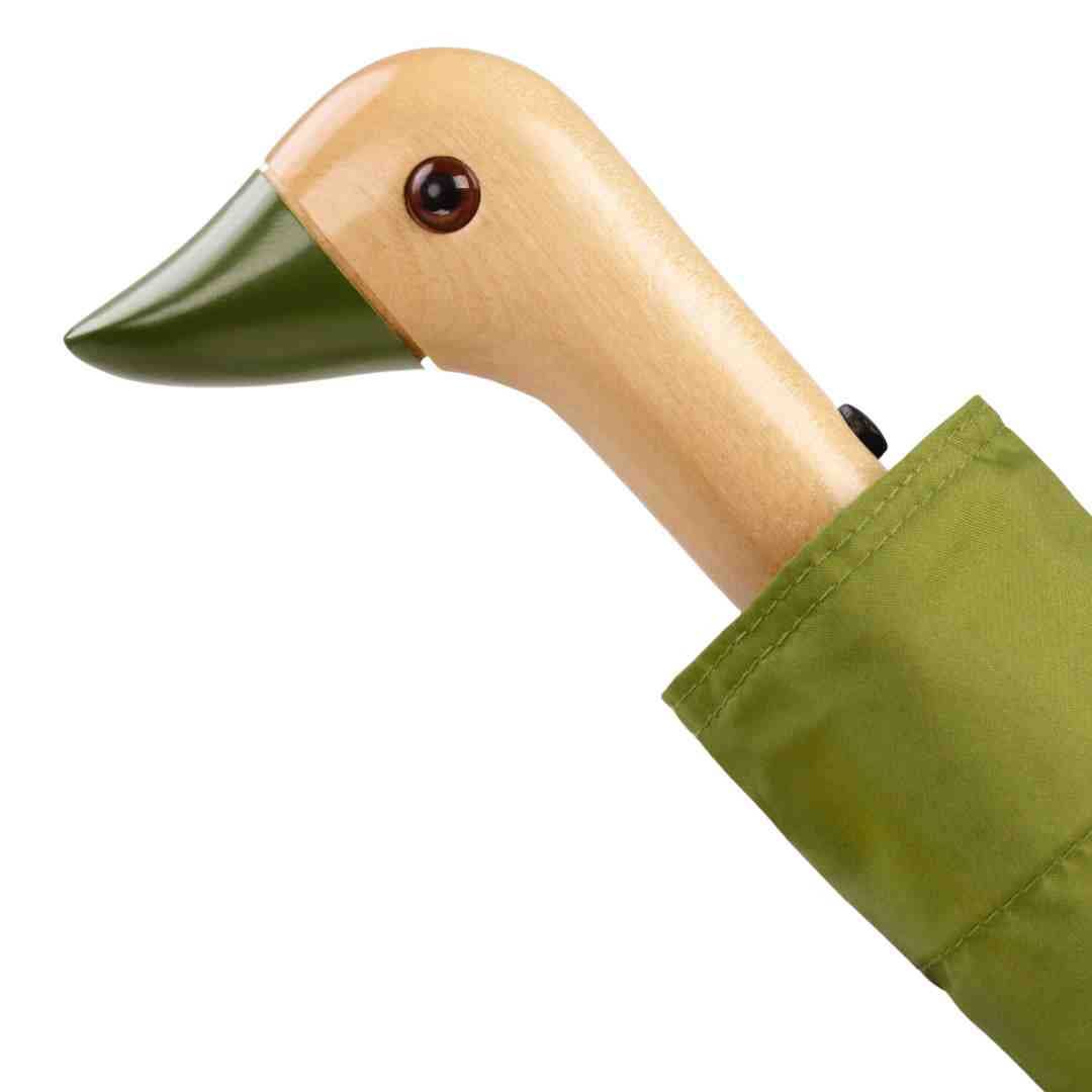 Olive Compact Eco-Friendly Duck Umbrella  Original Duckhead US   