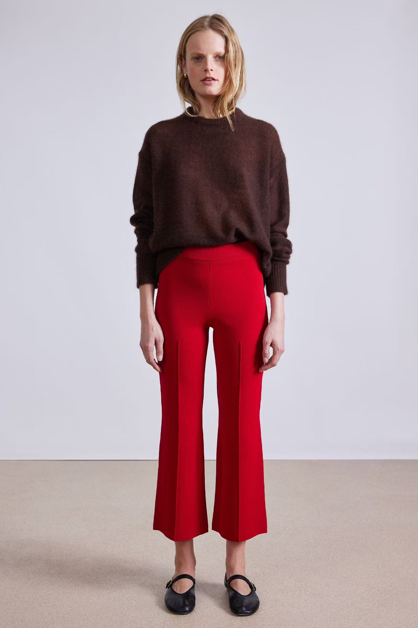 Rene Pull On Pant Pants Apiece Apart Deep Red XS 