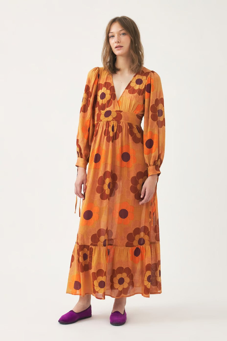 Suny Long Dress  Antik Batik Brown S 