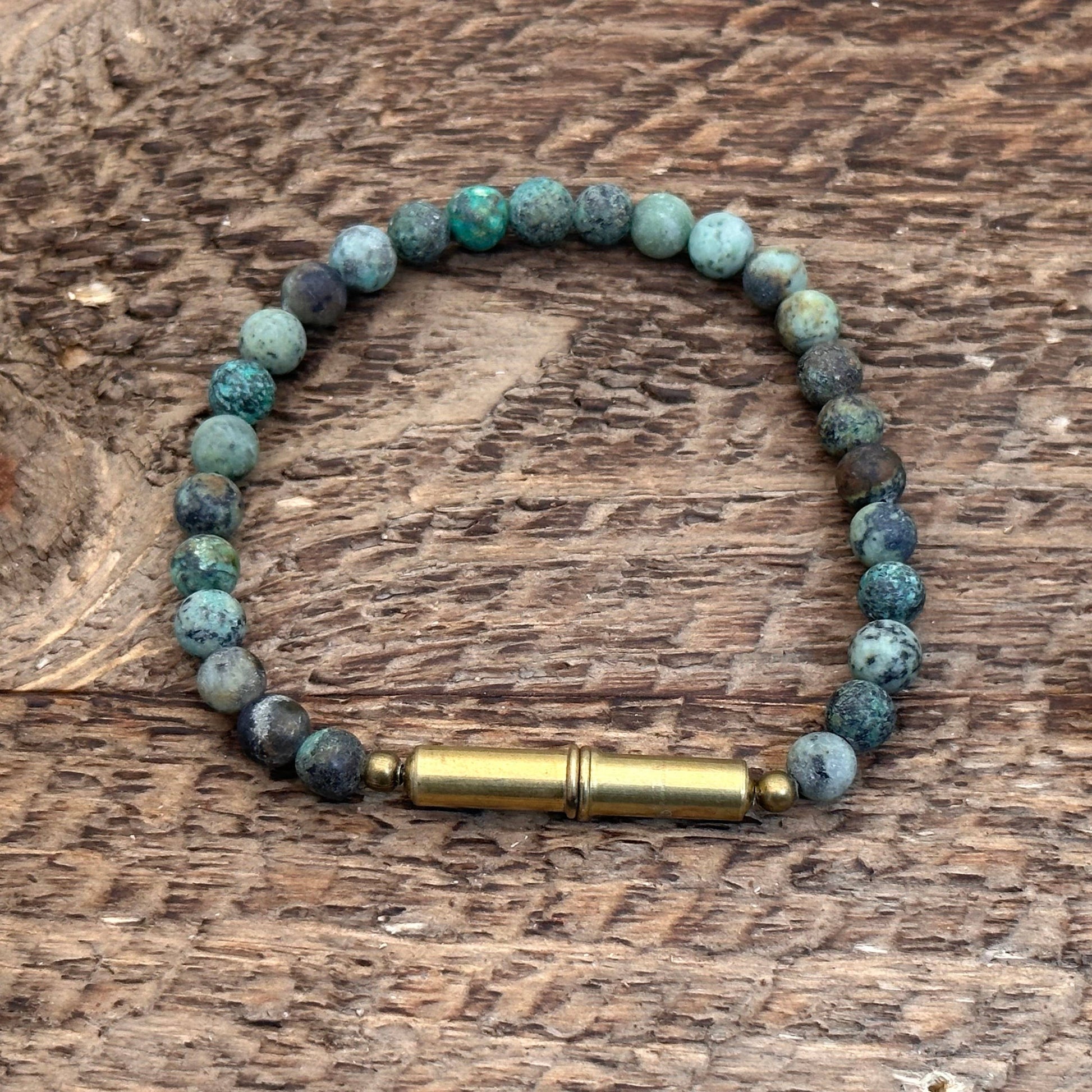 Flint Beaded Single Bracelet Jewelry Tres Cuervos Large African Turquoise