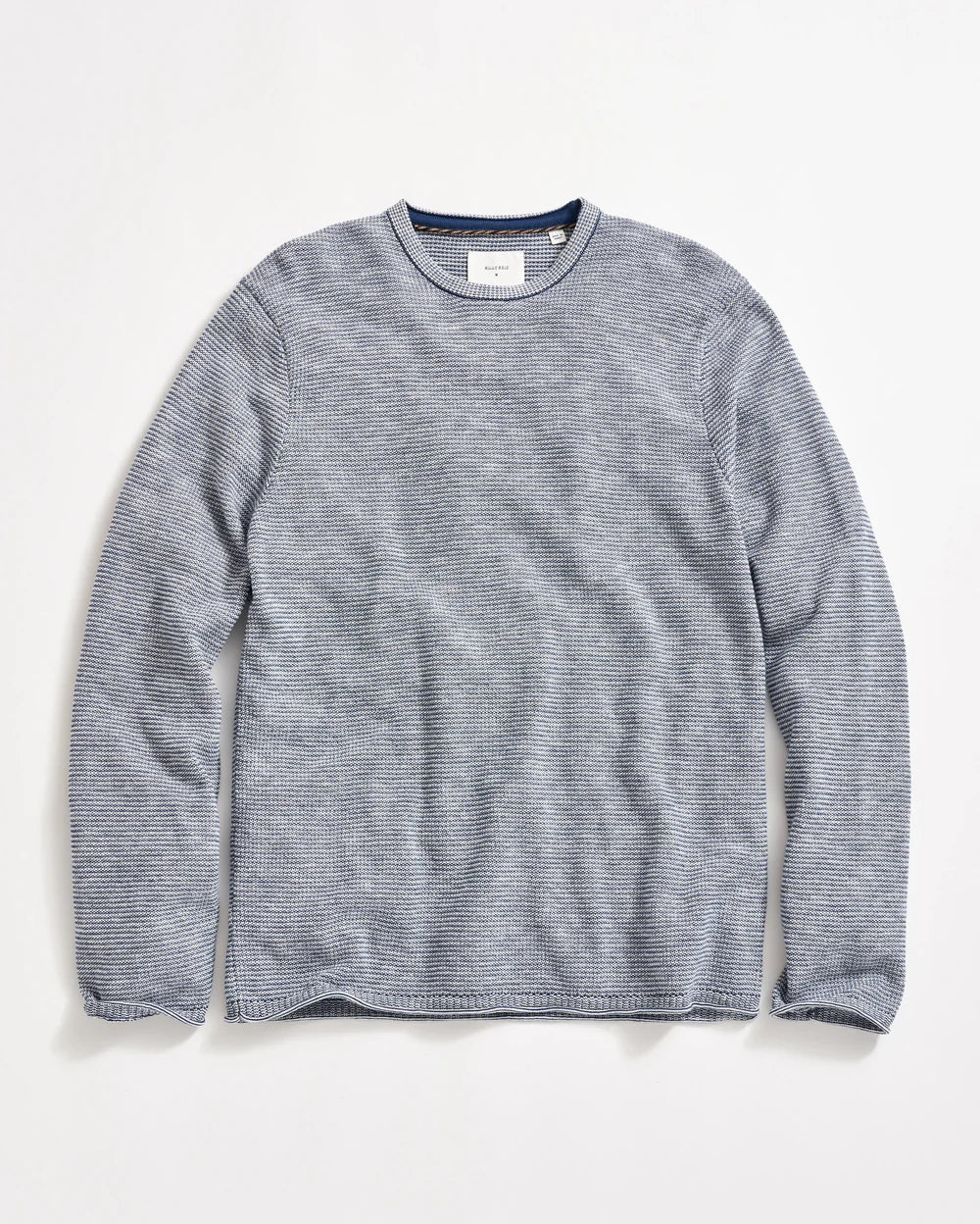 Tuck Stripe Crewneck Sweater Sweaters Billy Reid Dark Denim S