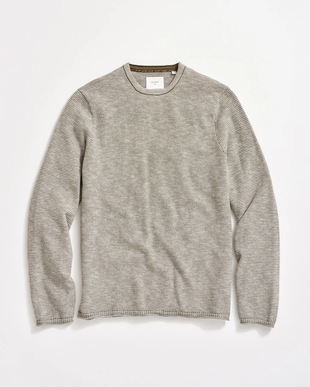 Tuck Stripe Crewneck Sweater Sweaters Billy Reid Moss Green S