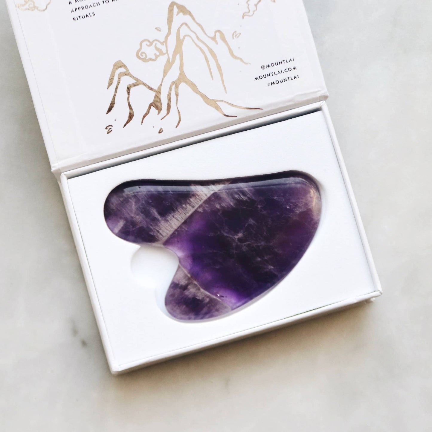 The Amethyst Gua Sha Facial Lifting Tool