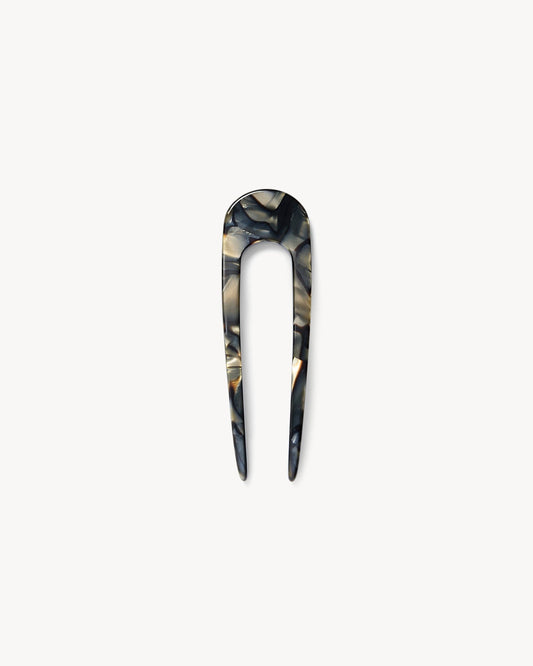 Mini French Hair Pin in Midnight Horn Hair Accessories MACHETE