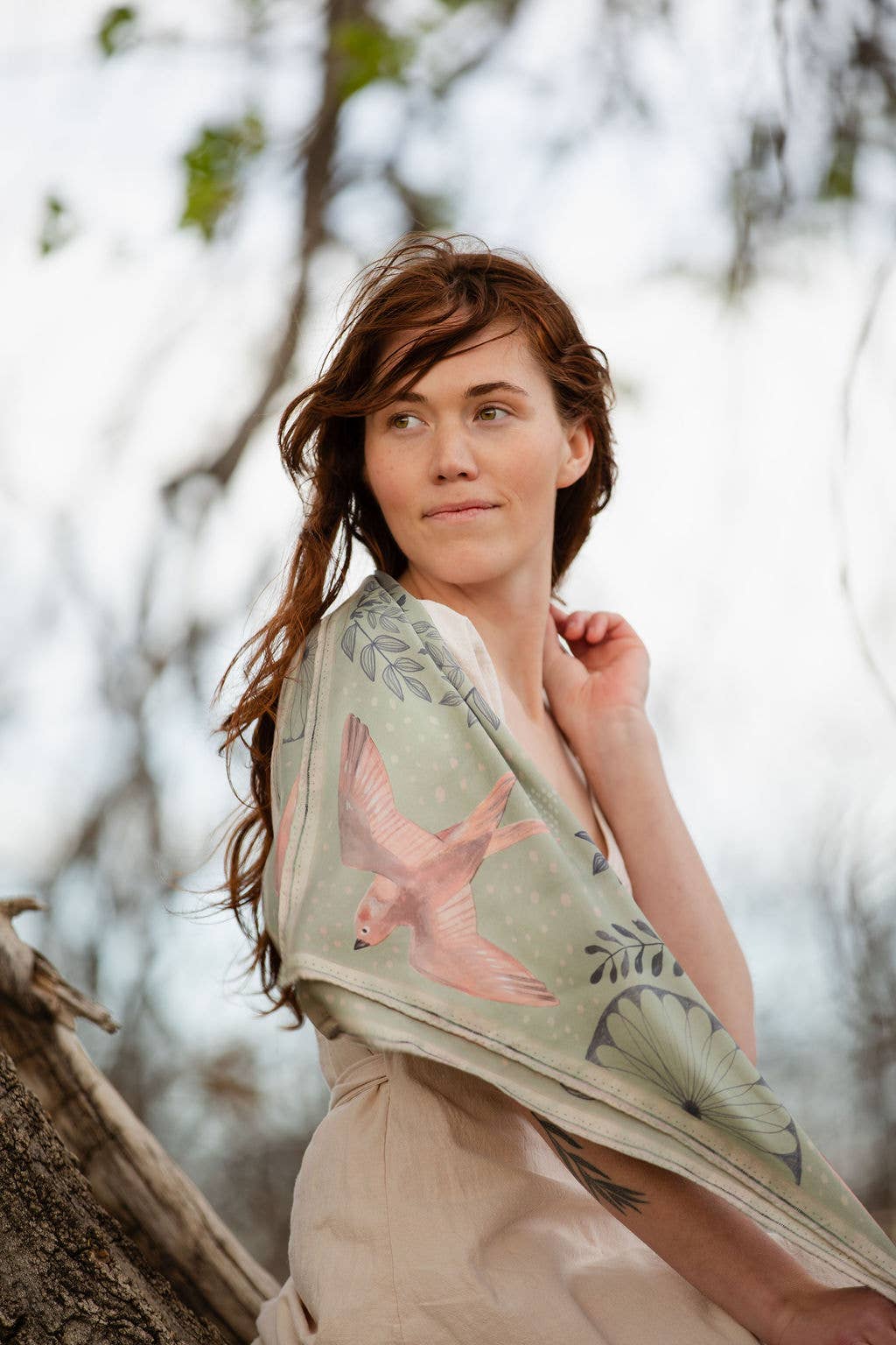 100% Silk Scarf - Skylark Accessories Matty Miller Studio