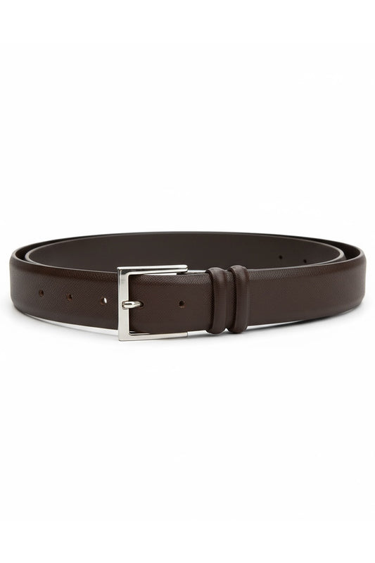 Basic Saffiano Belt, Brown Accessories Orciani T Moro 30/85