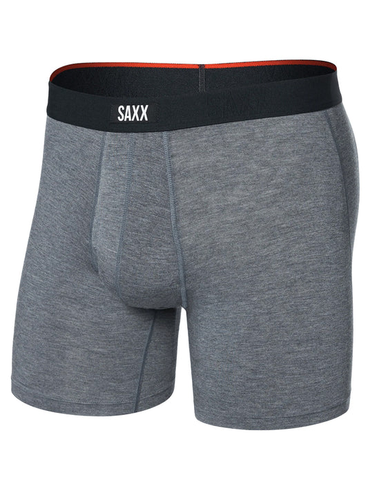 Vibe Xtra Soft Comfort Boxer Briefs Underwear Saxx Dark Grey Heather S