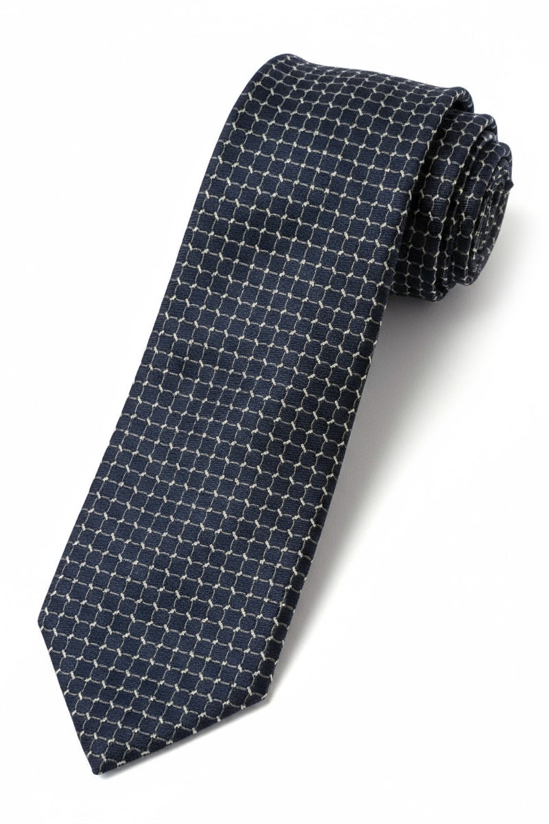 Navy with Rings Tie Accessories Altea