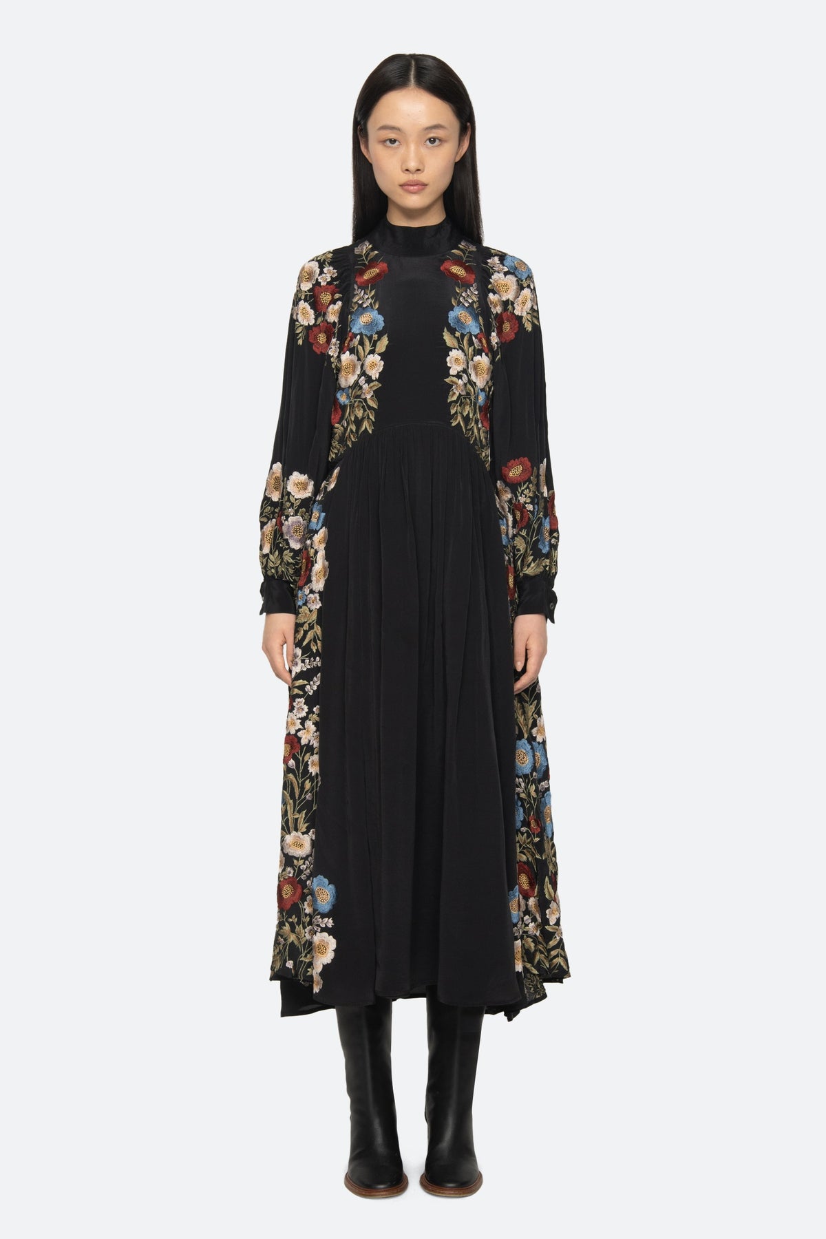 Ruwa Emb Long Sleeve Dress SEA NEW YORK - 2
